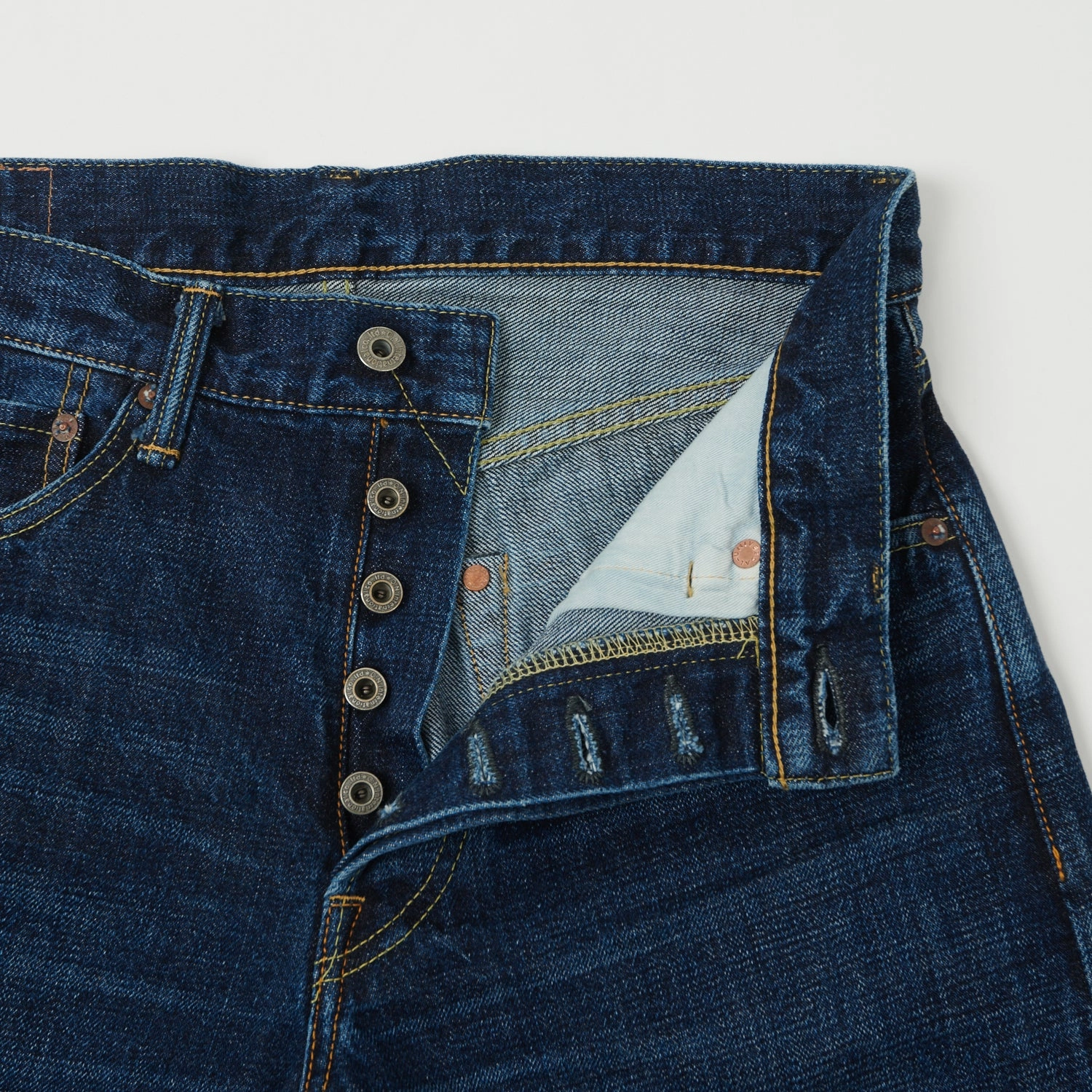 Stylish Sunny Vibes ONI Denim 240 Low Tension 15oz Regular Tapered Jean - 6 Month Used Dark Wash
