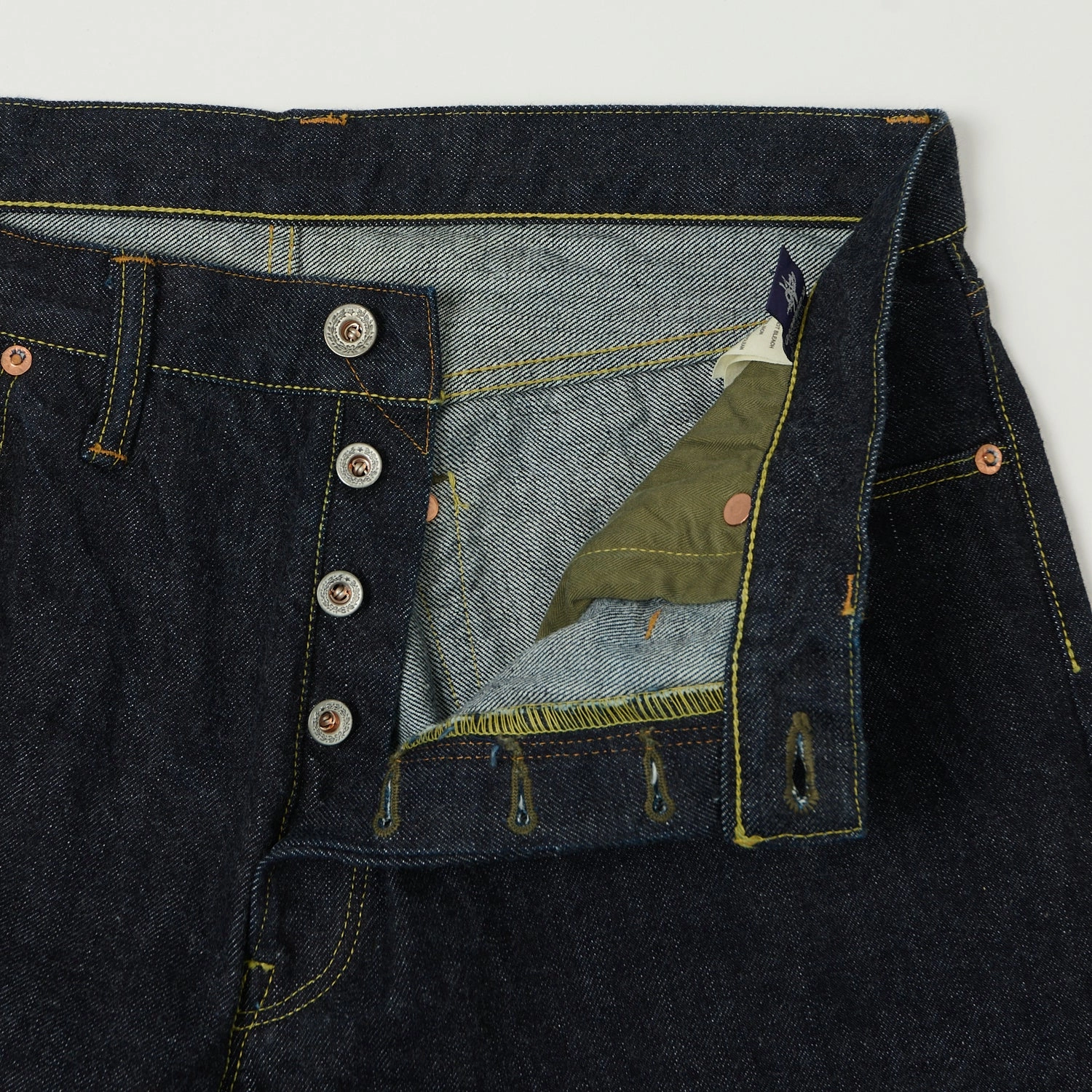 TOYS McCOY Lot. 140D 14oz Regular Straight Jean - One Wash Weighted Hemline