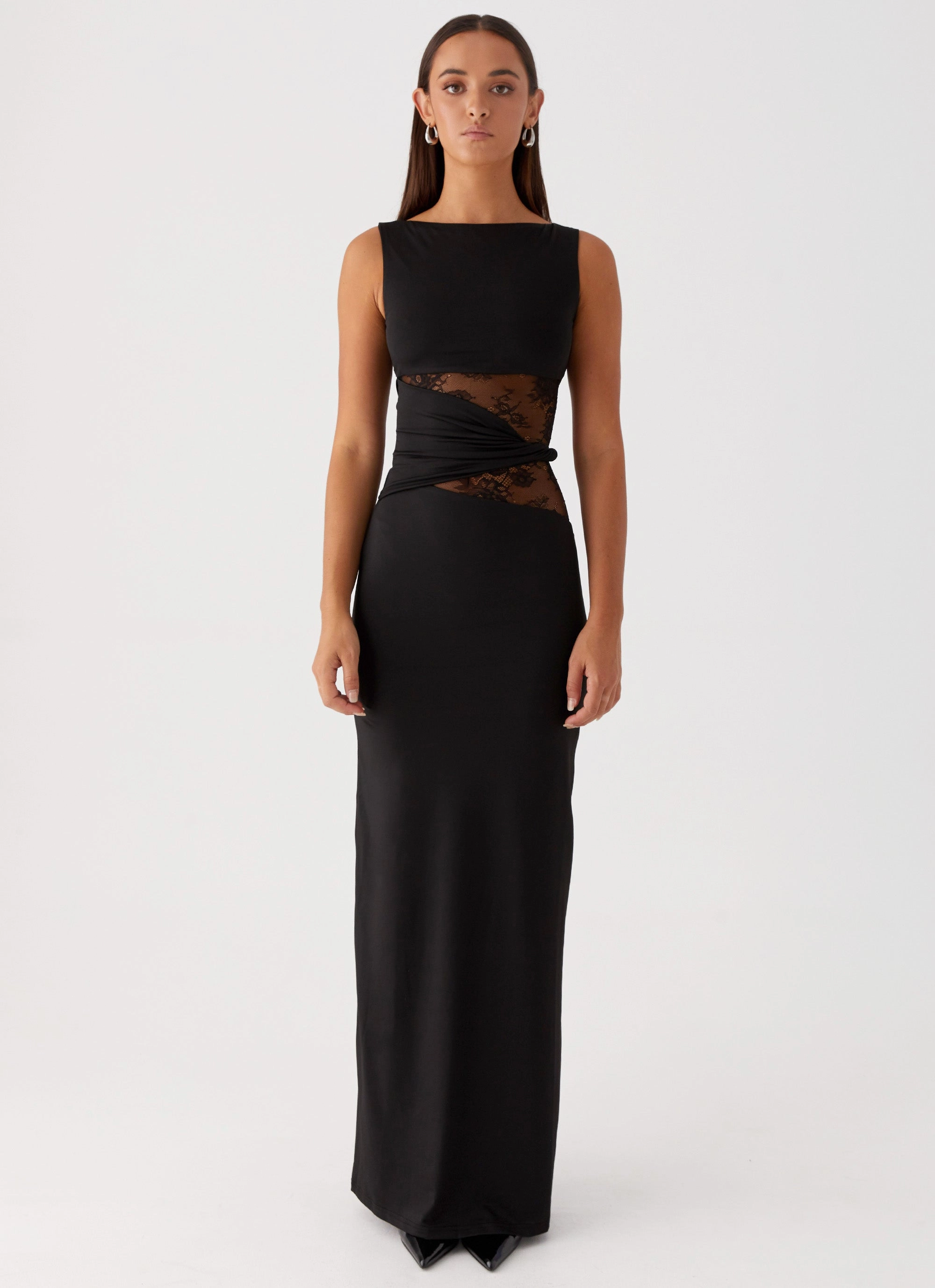 Karma Maxi Dress - Black Statement-Piece