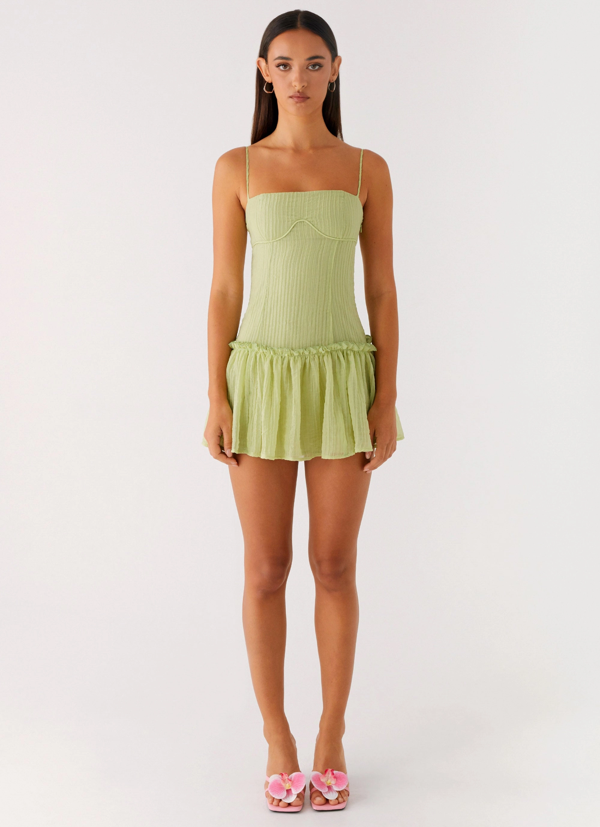 Bambini Mini Dress - Green Jewel Tones