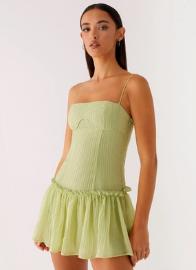 Bambini Mini Dress - Green Summer Staple