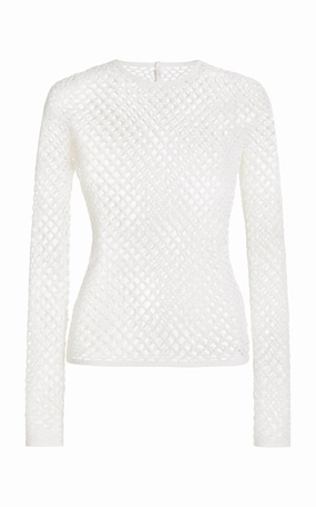 Troth Knit Top in Ivory Merino Wool Urban Casual Look