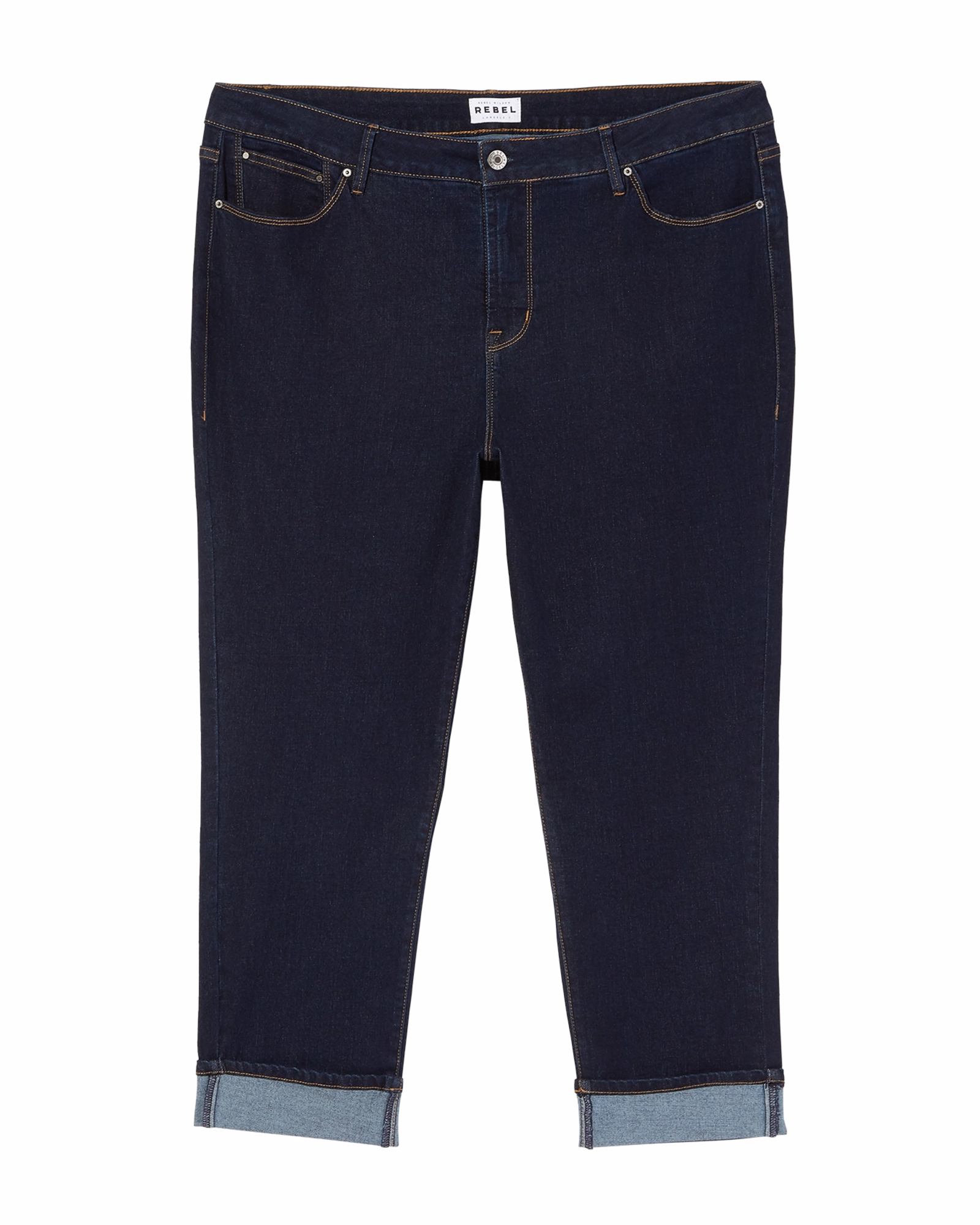 Premium Quality Westbury Rolled Cuff Cropped Skinny Jean | Medium Wash