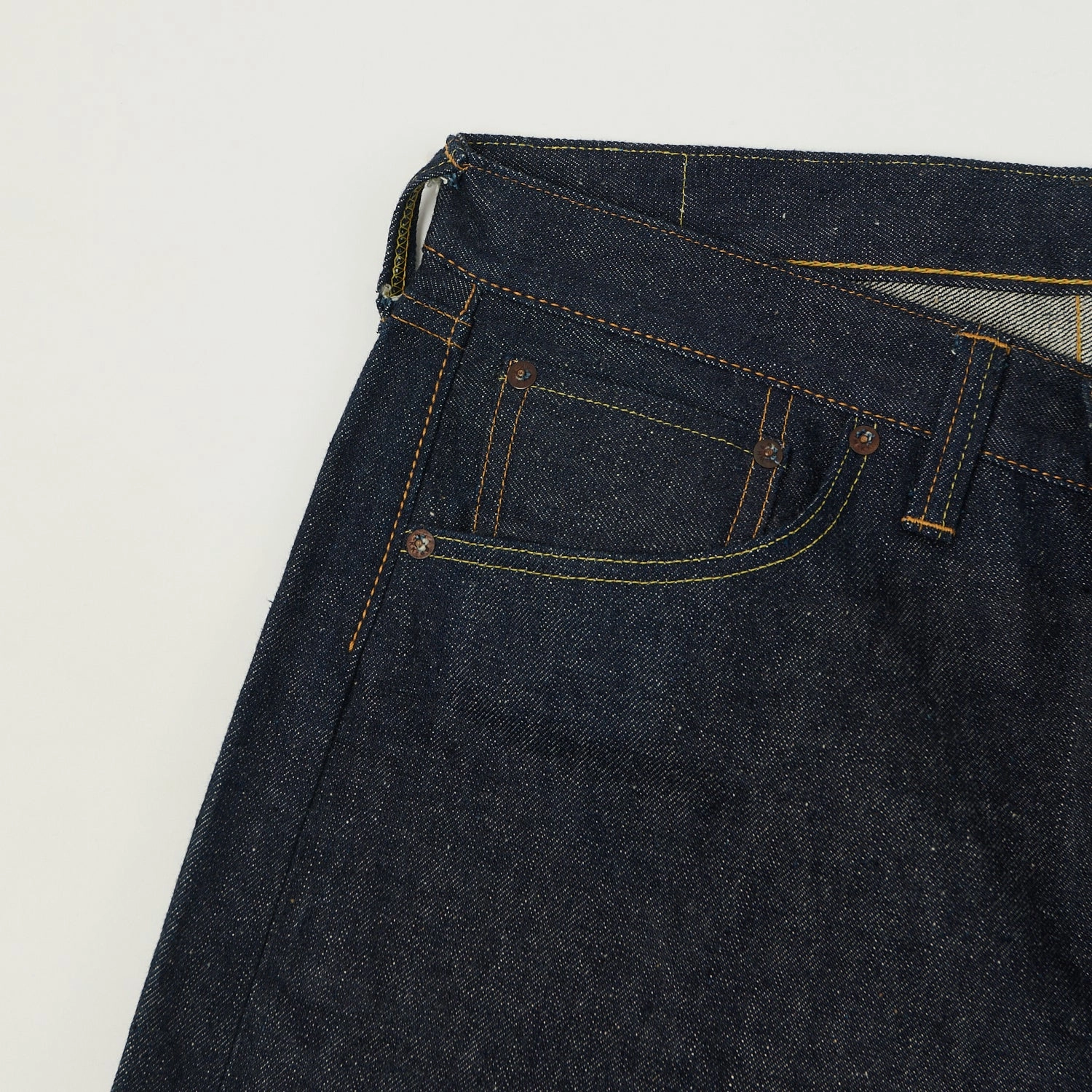 Warehouse & Co 1000 (1000XX) 13.75oz Loose Straight Jean - Raw Flexible Waistband Construction