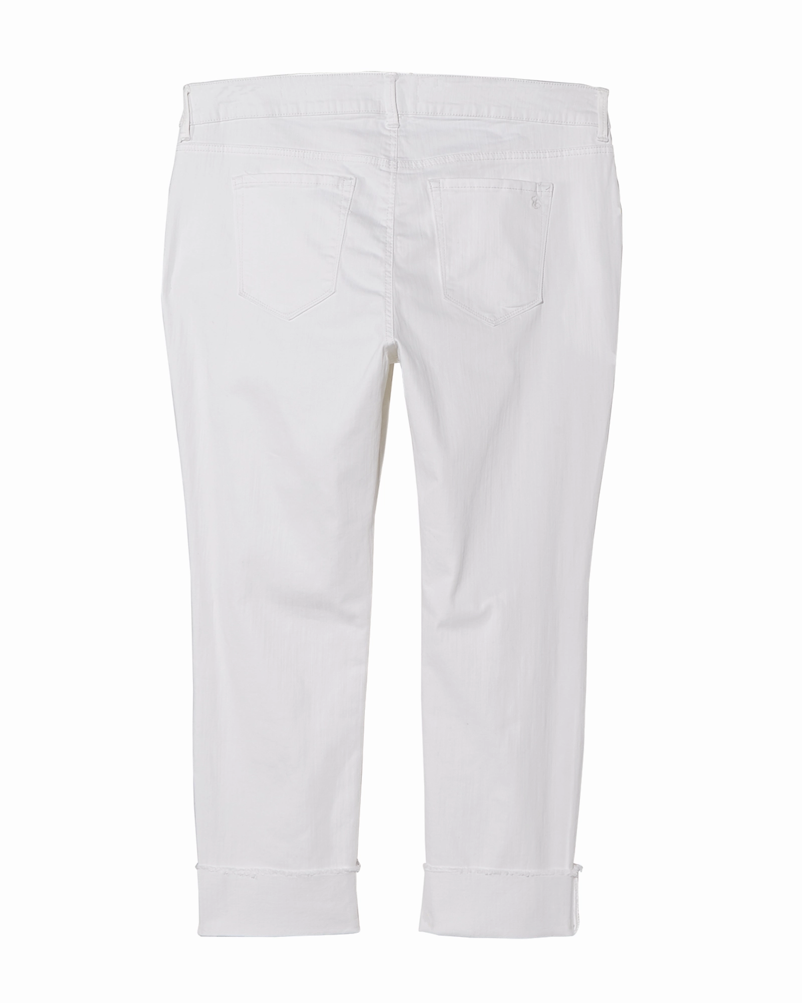 Calyer Straight Cuff Jean | White Bold Road Trip Sleek Fit