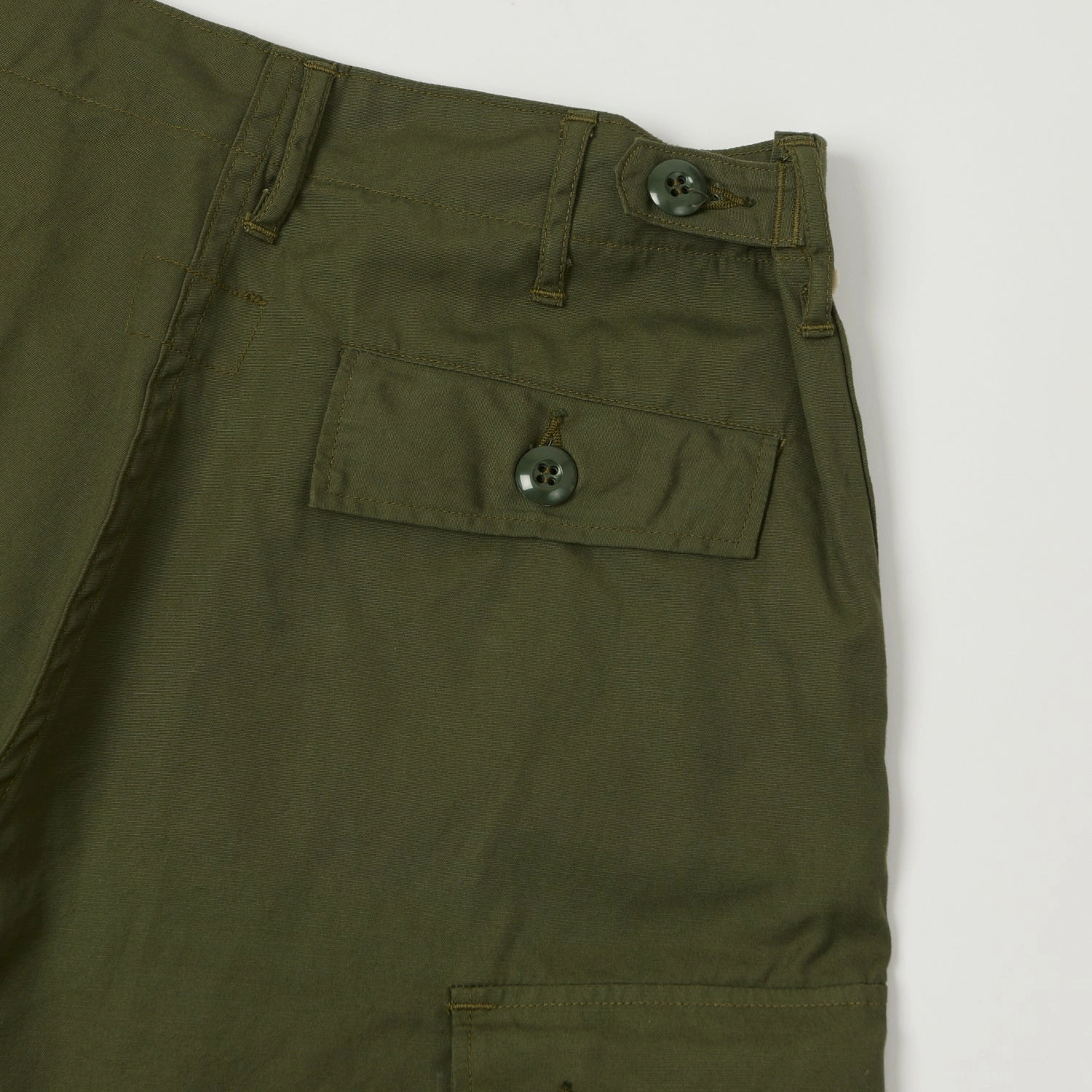 Soft Feel Buzz Rickson's Tropical Combat Shorts - Olive Drab