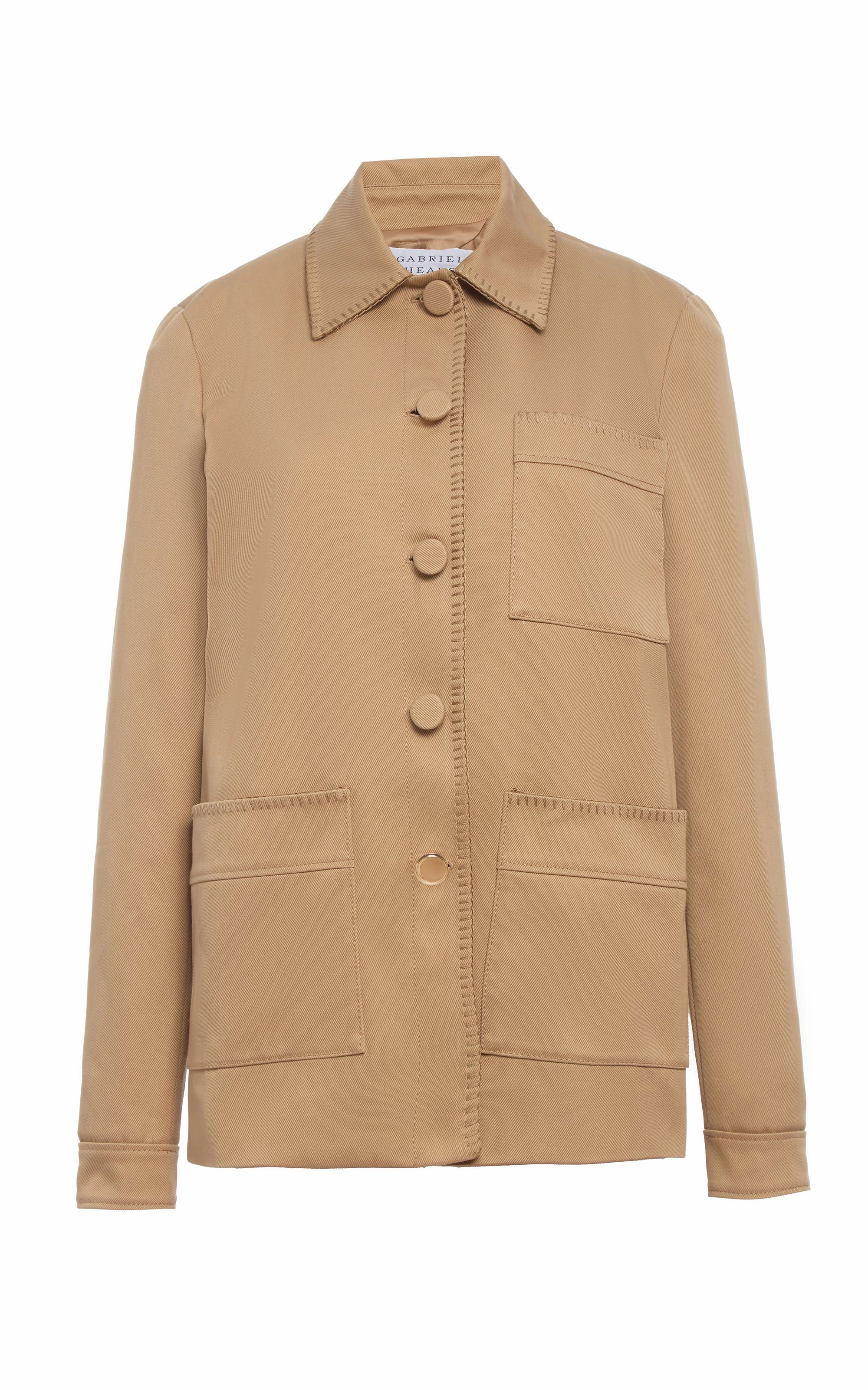 Ulu Chore Jacket in Camel Sea Island Cotton Twill Flexible Layer Fit Lightweight Design