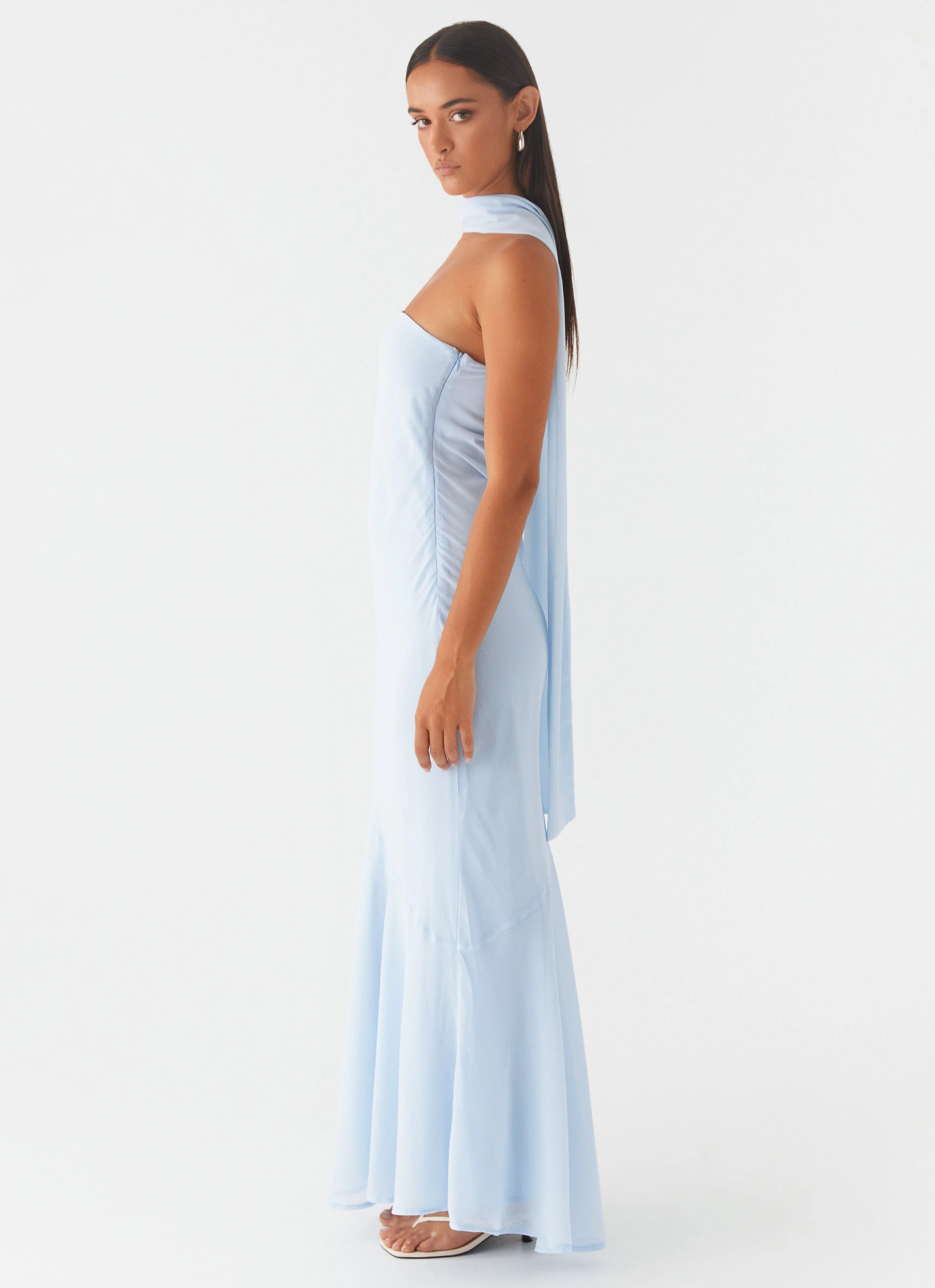 Subtle Comfort Under The Pagoda Maxi Dress - Blue