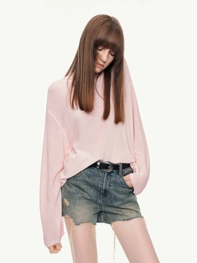 Sleek Fit Lightweight Loose Knitted Top