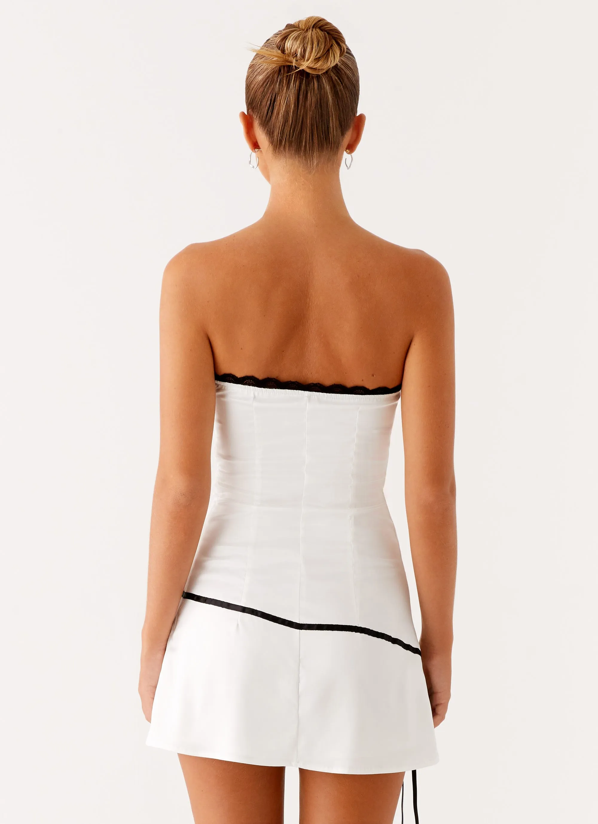 Thea Mini Dress - White Modern-style