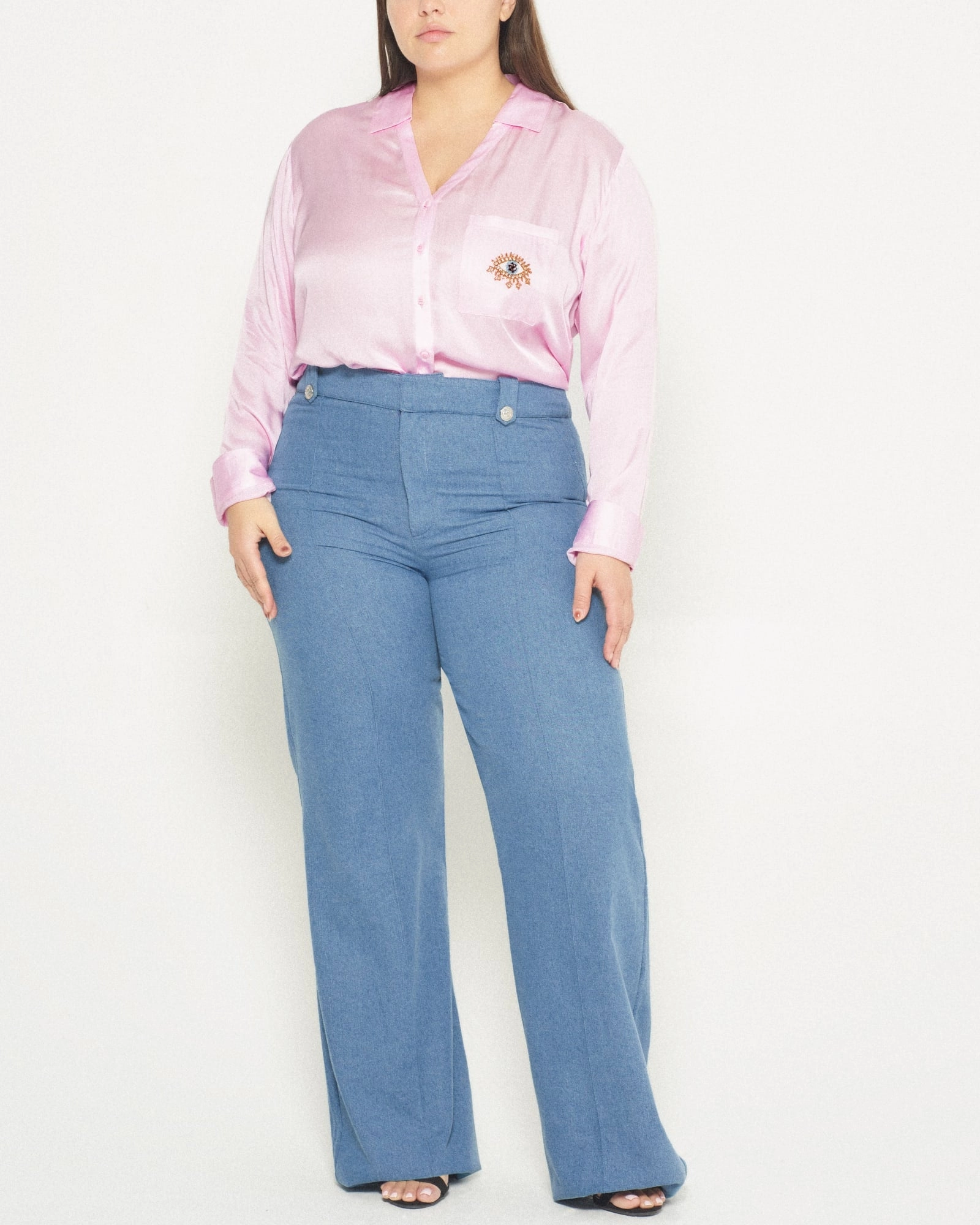 Calm Aesthetic Dominga Denim Trousers | Denim