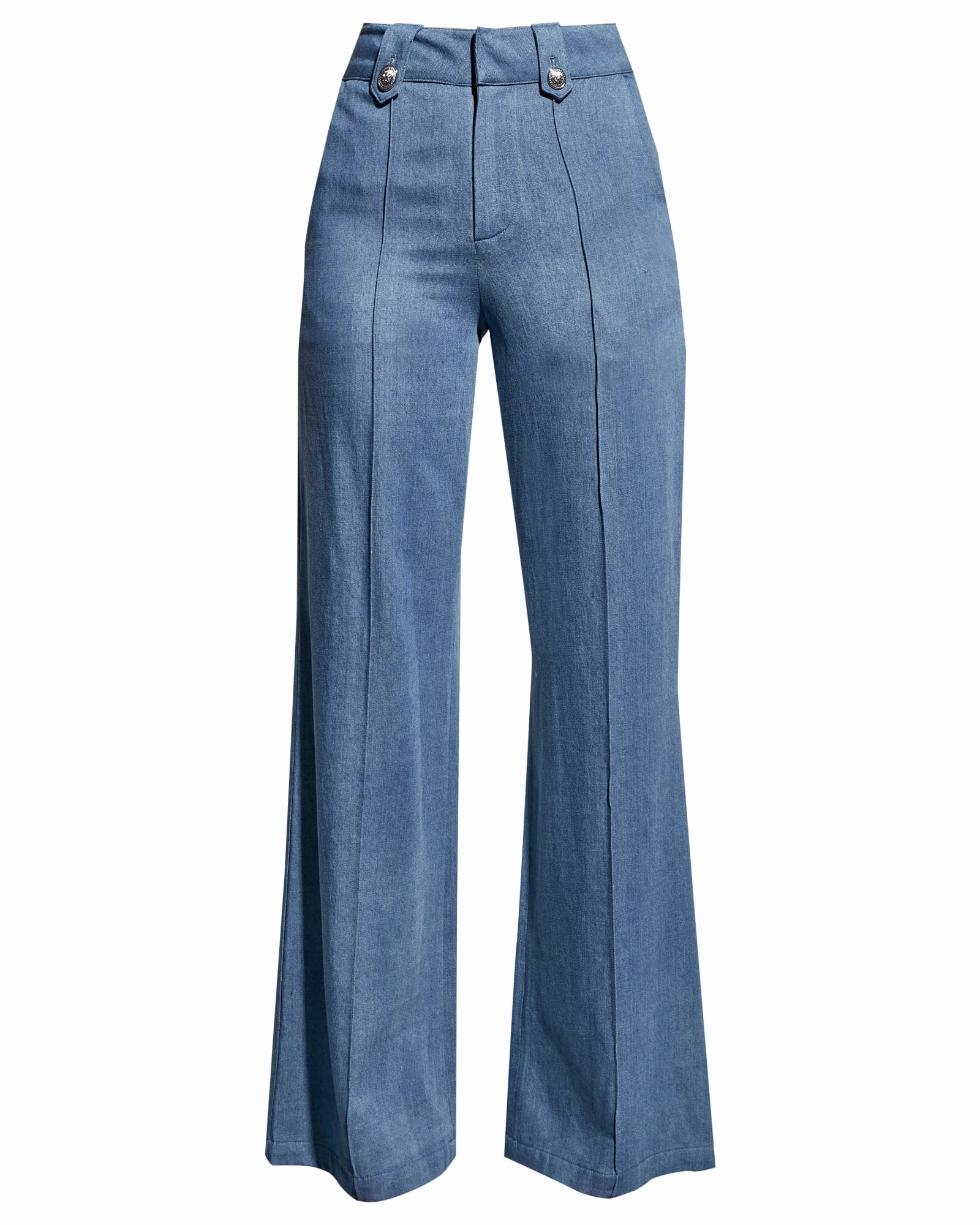 Dominga Denim Trousers | Denim Trendy Evening Stroll Outerwear Friendly