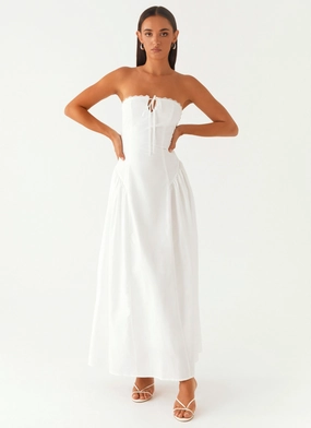 Festival Mood Light Appeal Burleigh Maxi Dress - Ivory