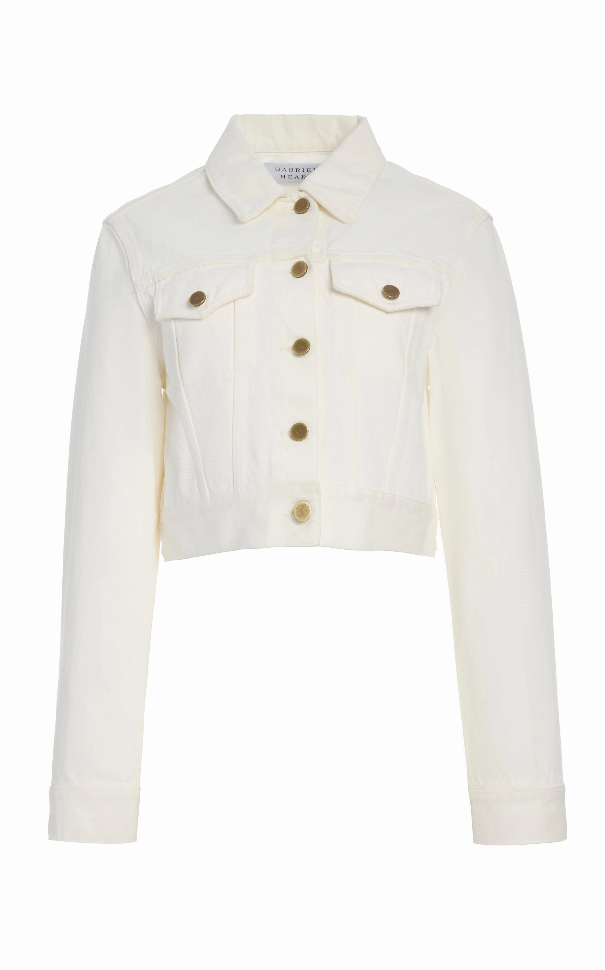 Comfy Layers Bronte Jacket in White Recycled Cotton Denim