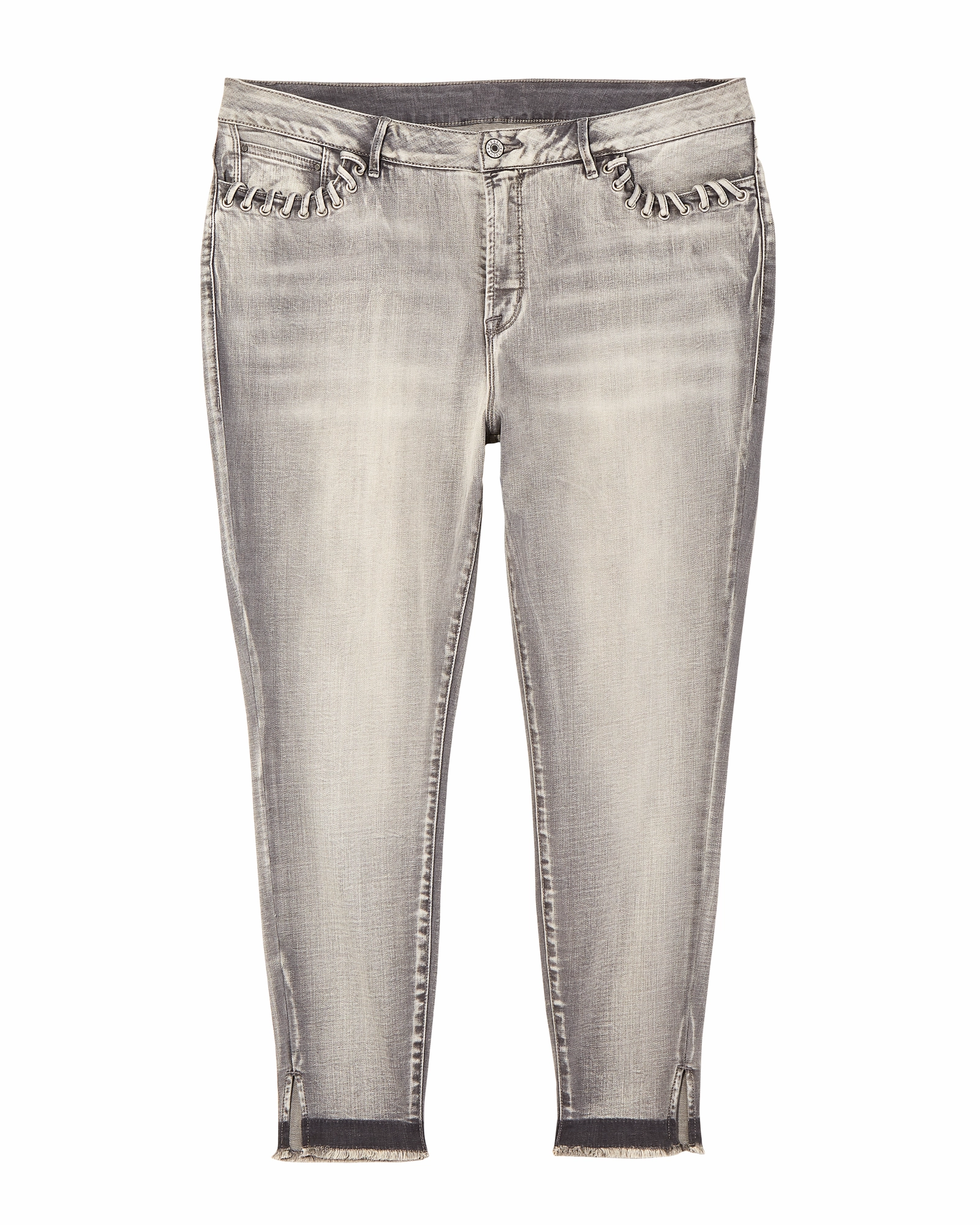 Jay Rocker Whipstitch Skinny Jean | Light Grey Artist Vibe Travel Outfit Office Wear Chill Outfit Date Night