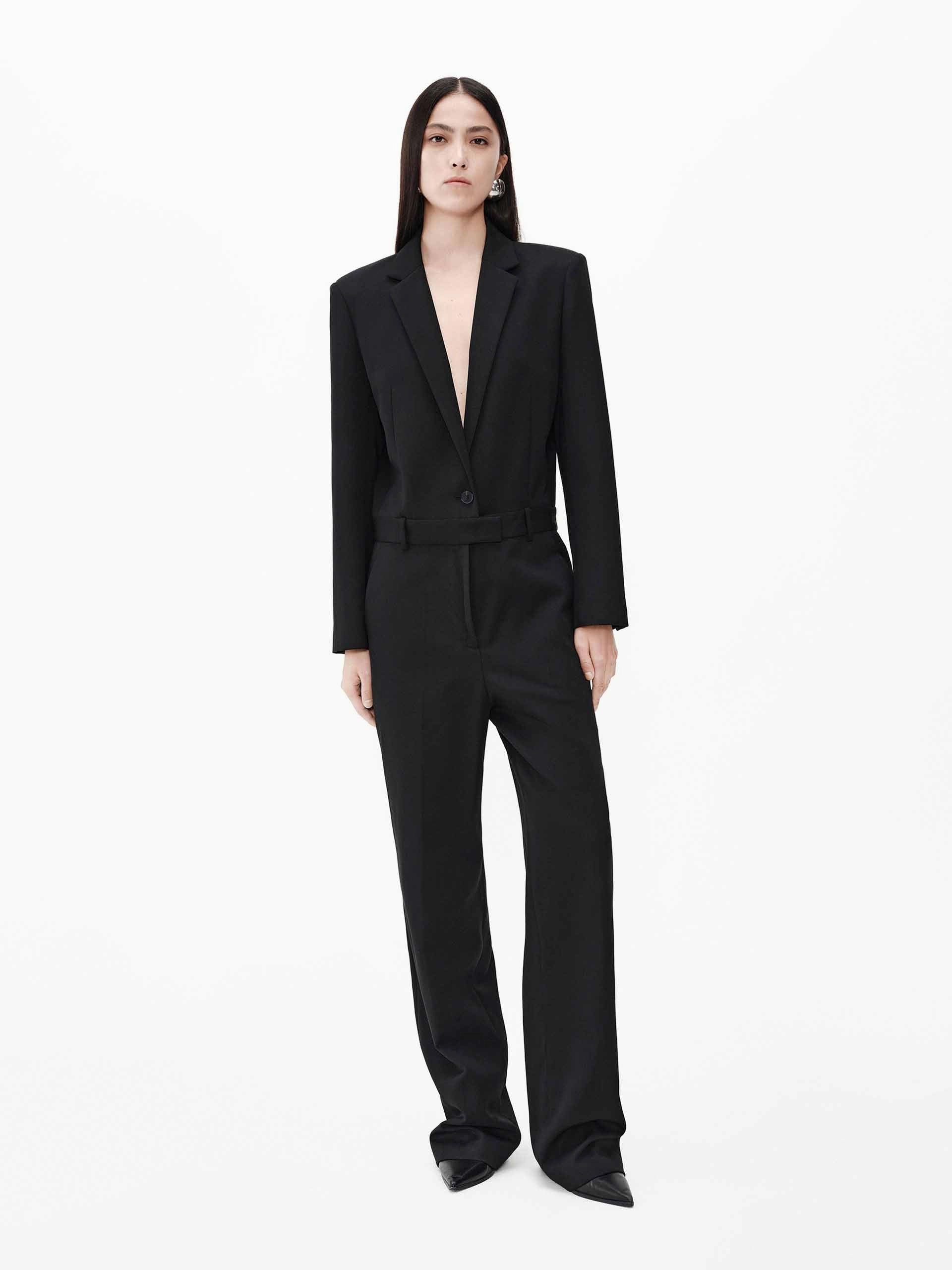 V-neck Wool Jumpsuit Sport Sporty Premium Family