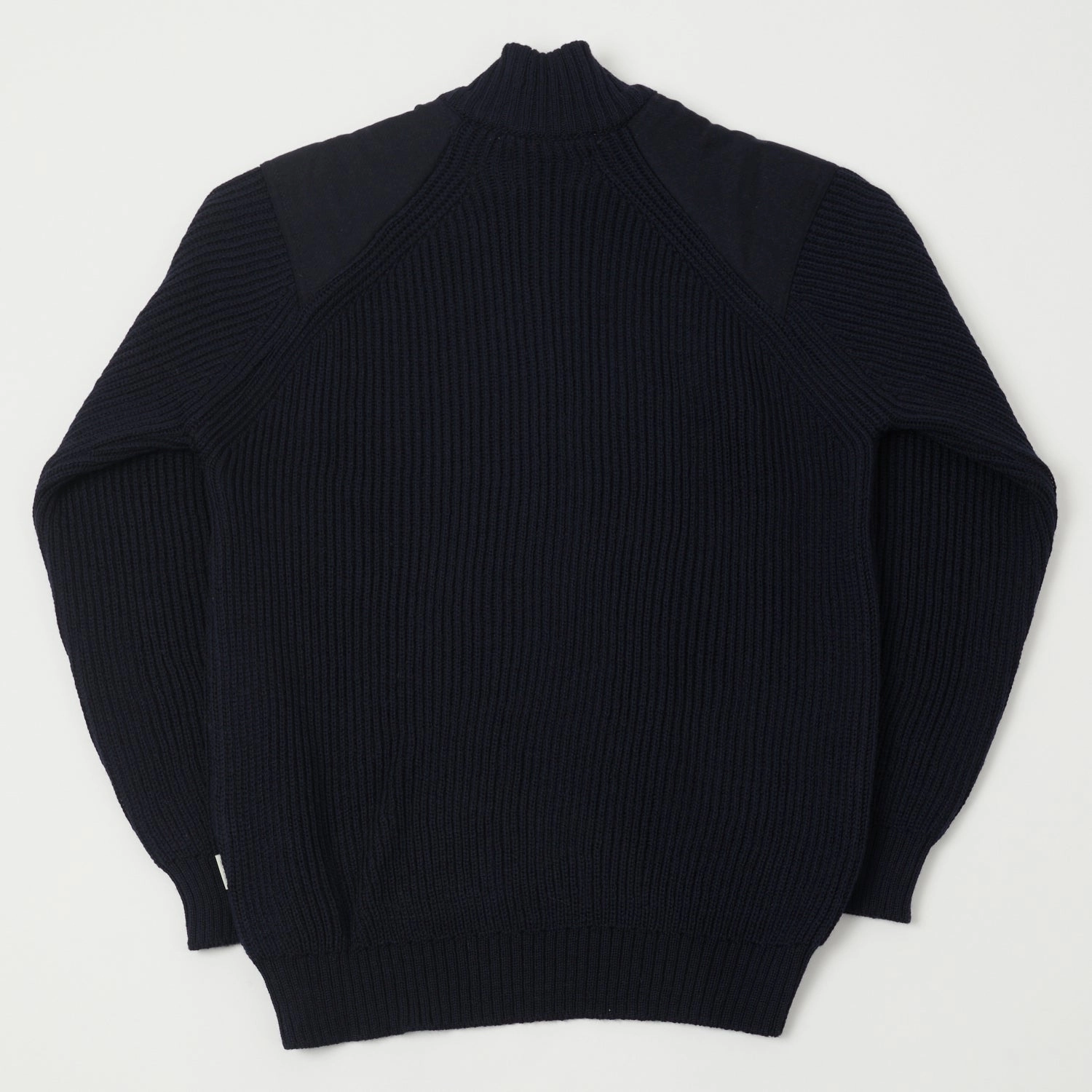 Peregrine Foxton Quarter Zip Jumper - Navy Clean Silhouette