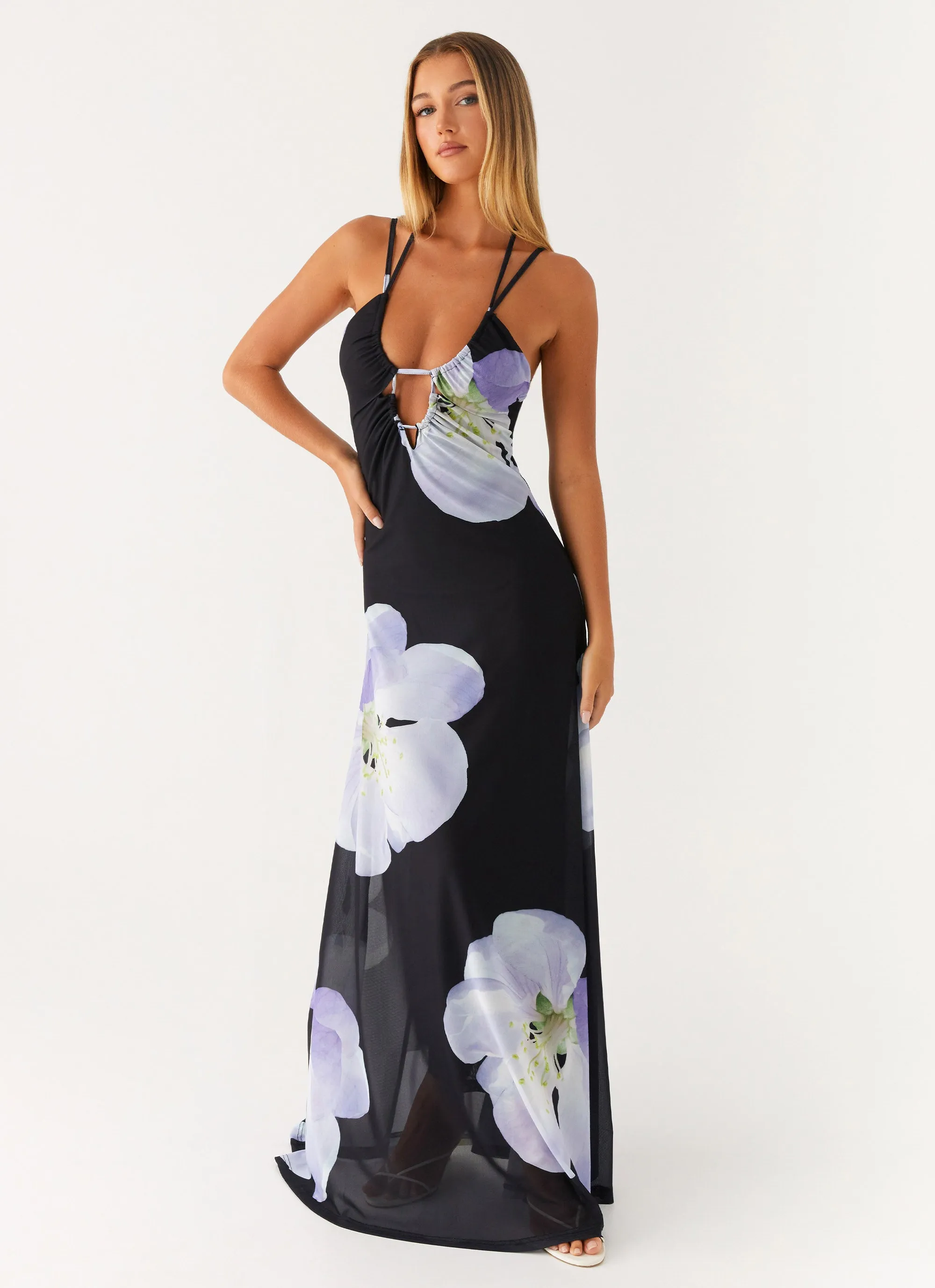 Enrika Maxi Dress - Flower Print Chic Vibe