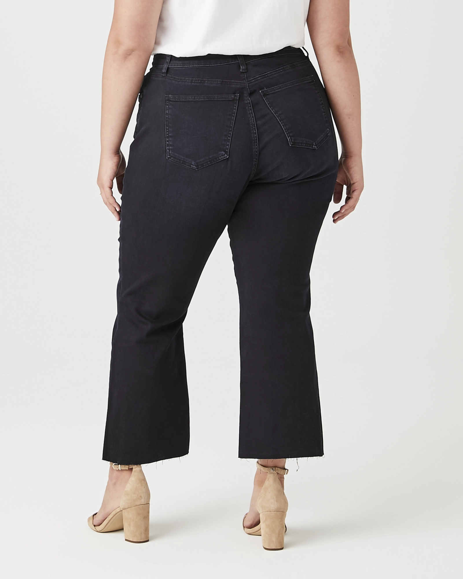 Serenity High Rise Flared Jean | Dark Wash Smooth Creative Look Adult Fashion Street Basics