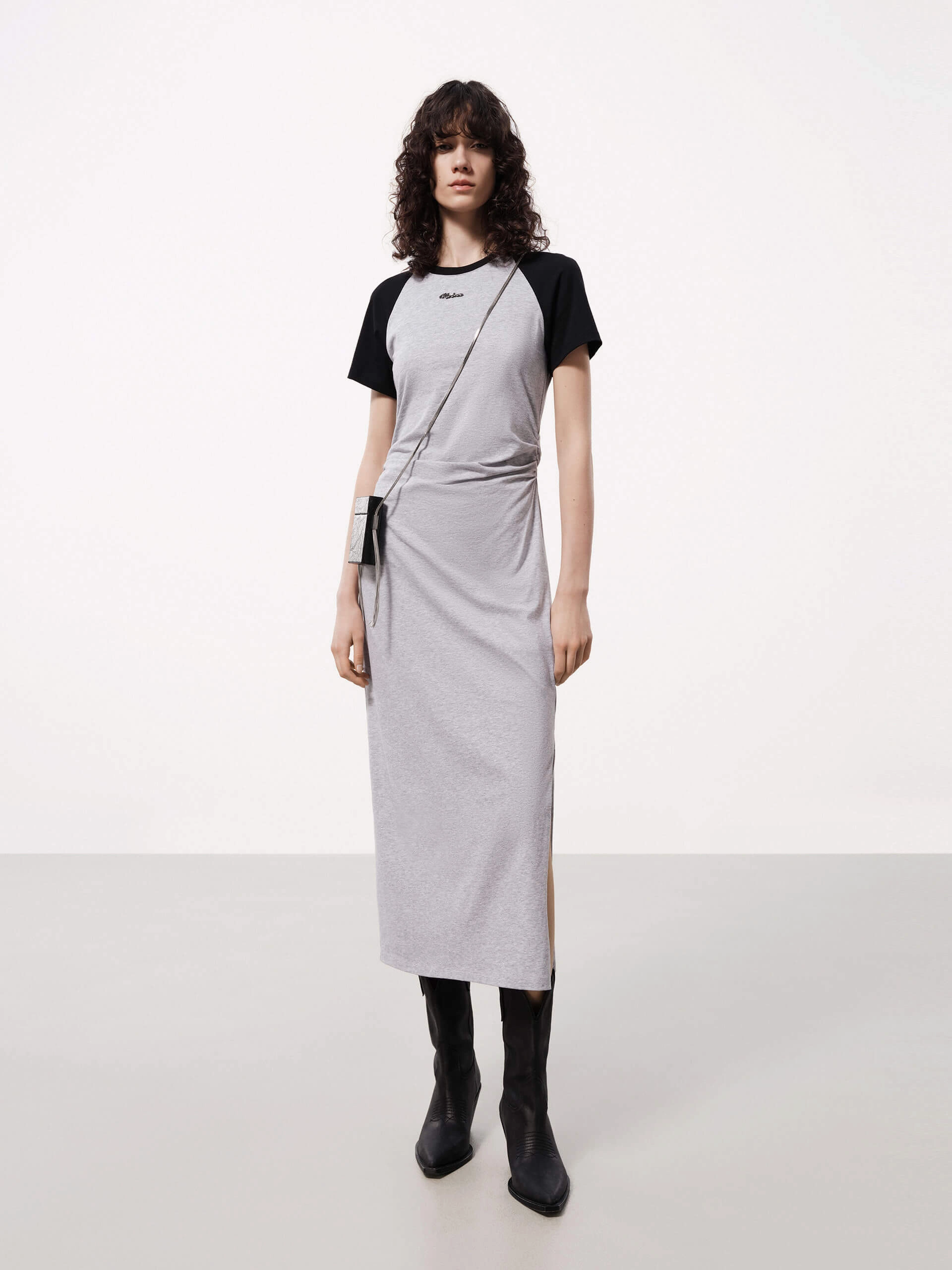 Side Slit Midi Dress Daily Confidence