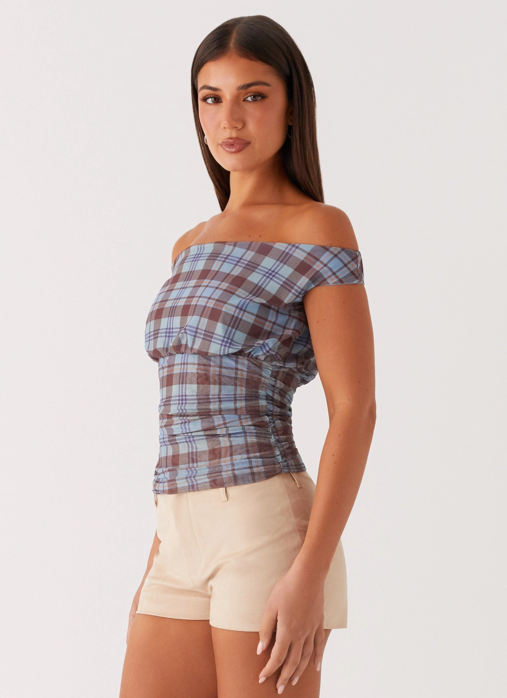 suitable for formal wear Zahli Off Shoulder Top - Shoreline Check