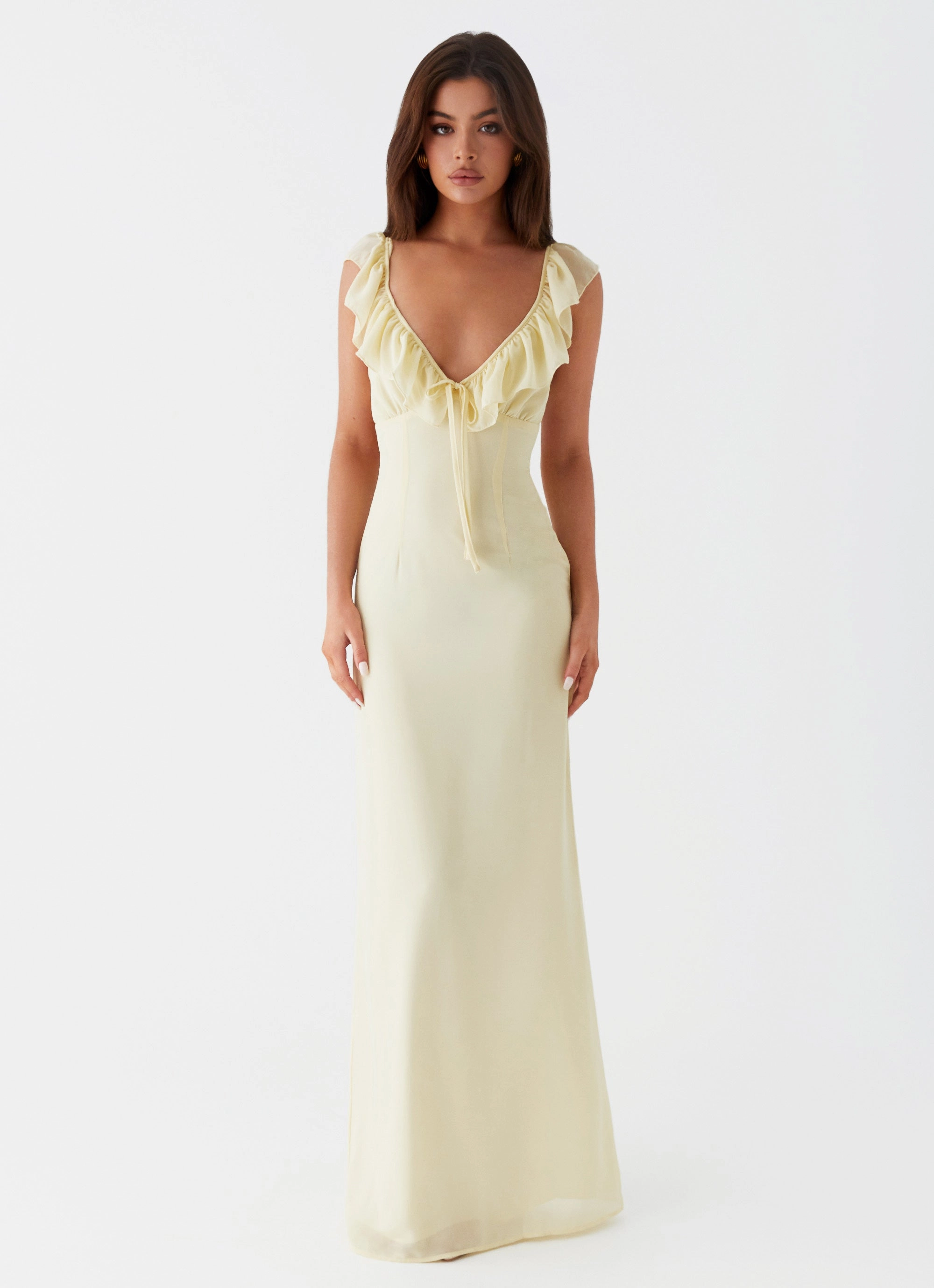 Sleek Comfort Silvie Maxi Dress - Yellow