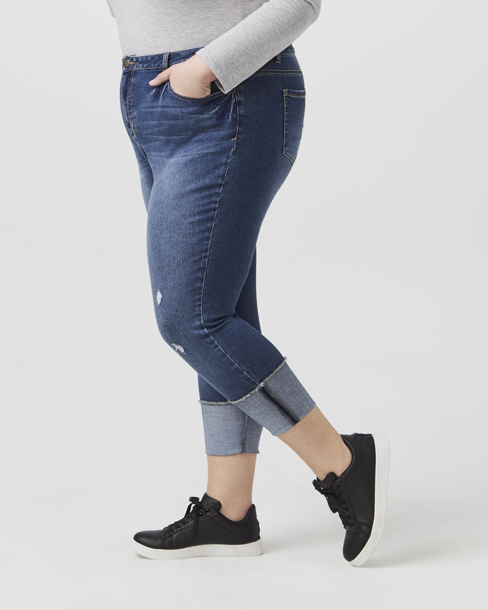 Vesey Cuffed Ankle Jean | Dark/Medium Wash Outdoor Enthusiast Sunny Vibes Teen Outfit Youth Outfit