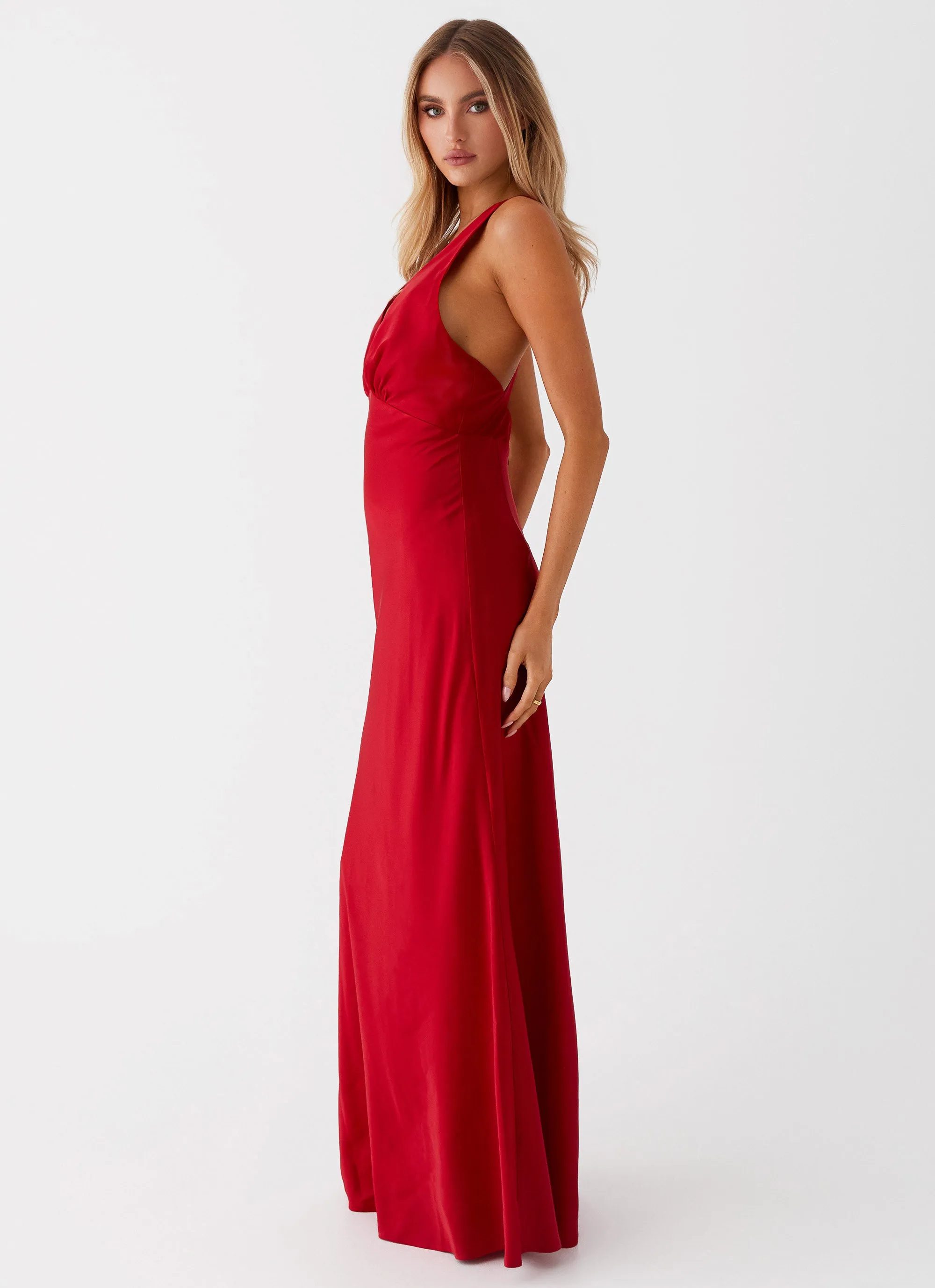 Slyvia Maxi Dress - Red New Mood