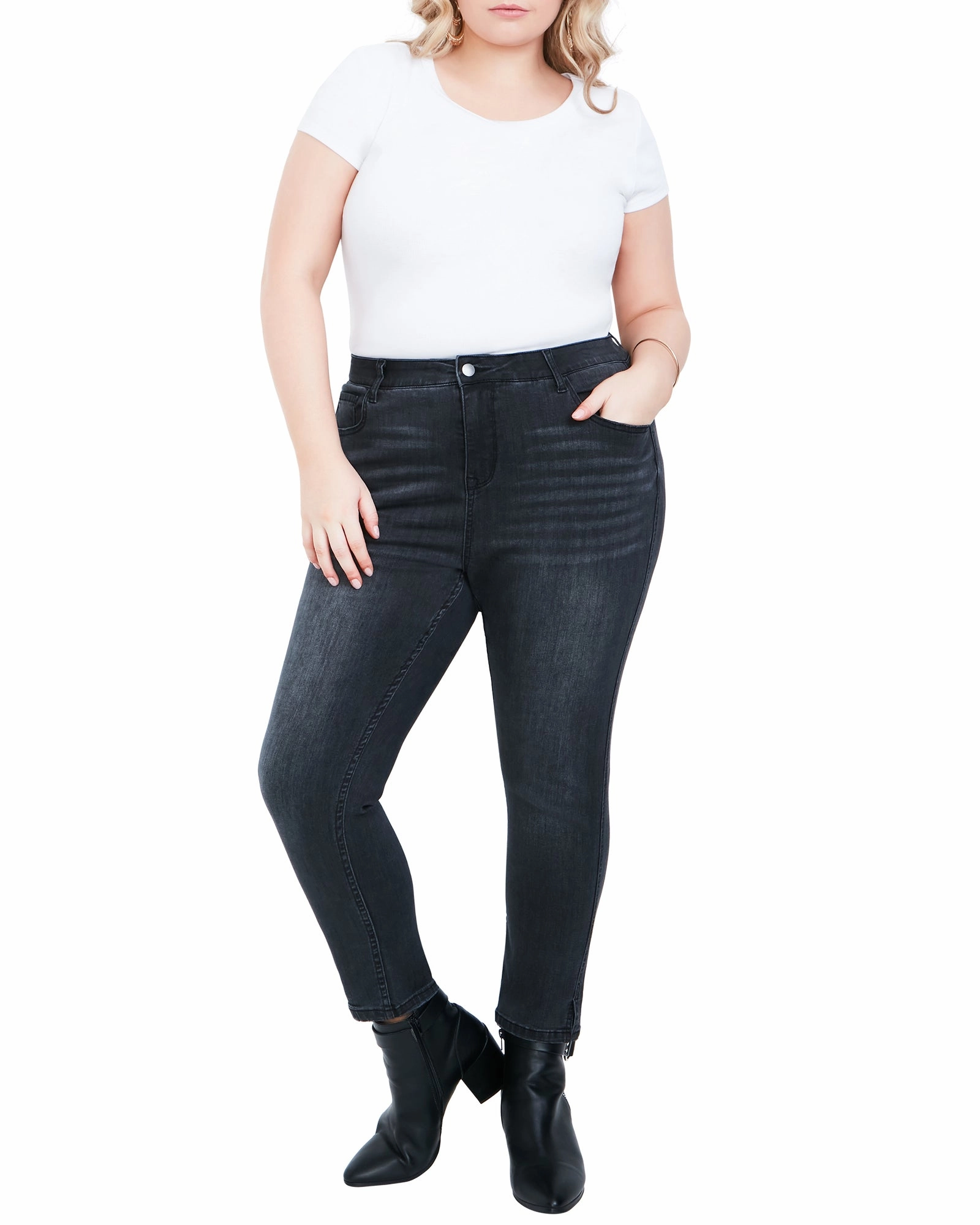 Villa Skinny Jean | Black Smart Wardrobe Functional Waistband