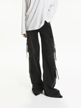 Modern Minimalist Rainy Day City Ready Vintage Cargo Style Jeans