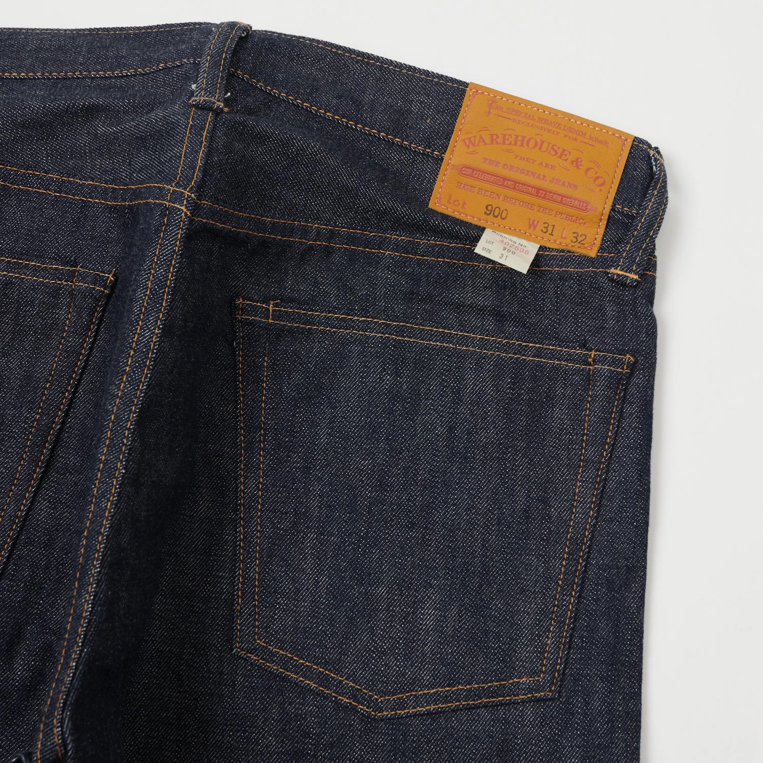 Durable Rivet Hardware Daily Wear Nature Lover Warehouse & Co 900 13.5oz Slim Tapered Jean - Raw