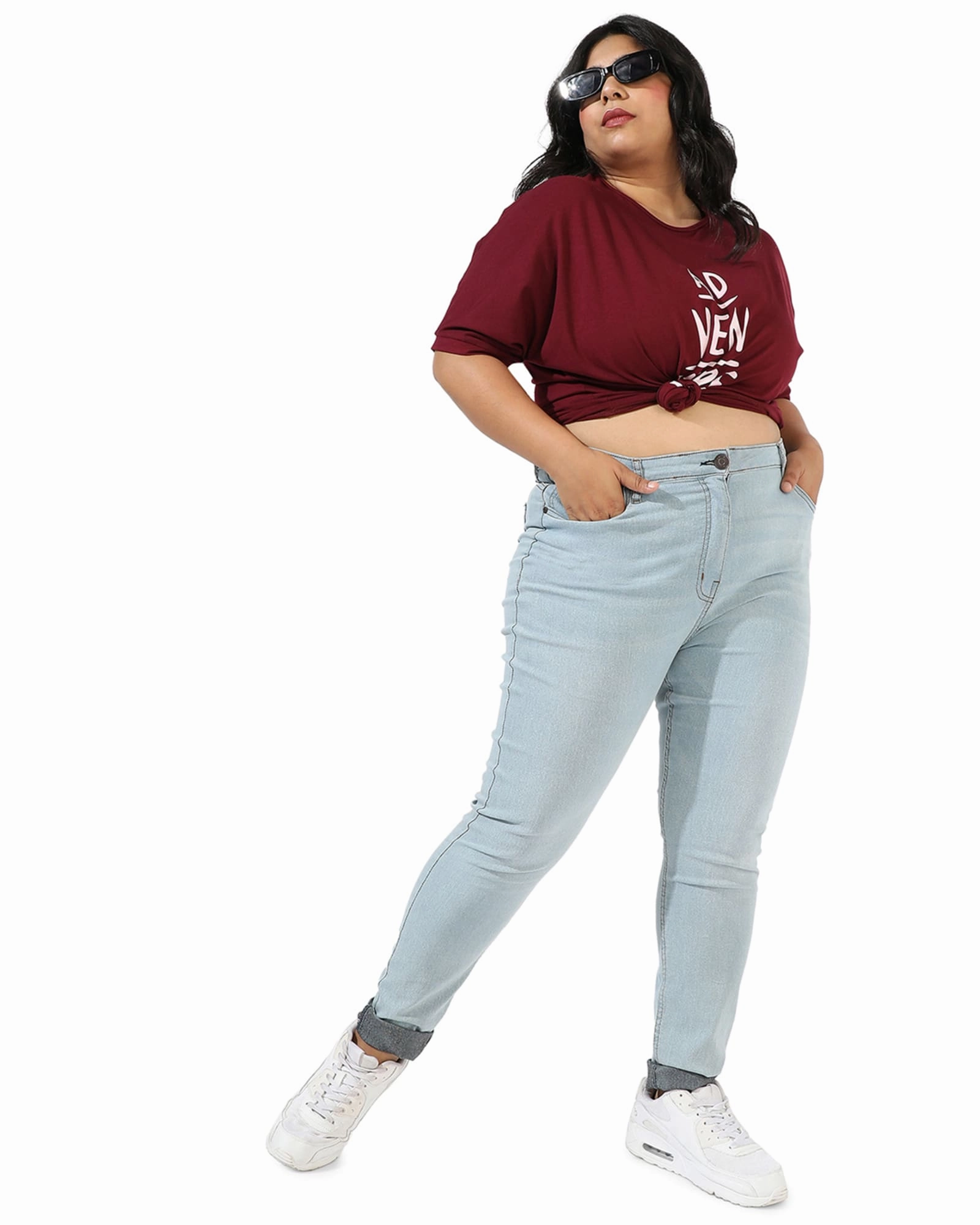 Ultra Basic Casual Classic Light Blue Skinny Jeans | Light Blue