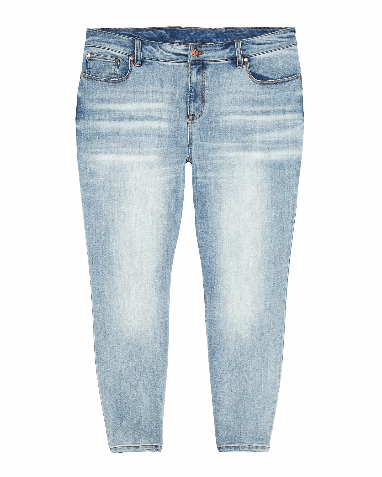 Chestnut Mid Rise Ankle Skinny Jean | Light Wash Tailored Appearance Rugged Feel