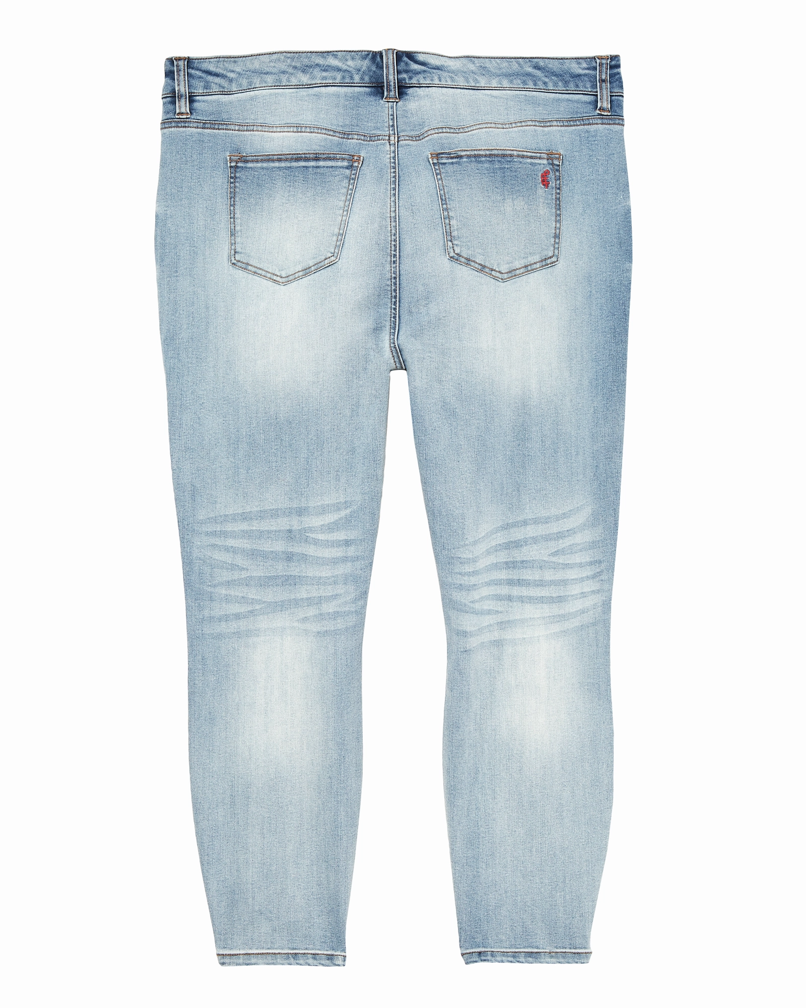 Casual Friday Durable Athlete Fit Daywear Fit Chestnut Mid Rise Ankle Skinny Jean | Light Wash