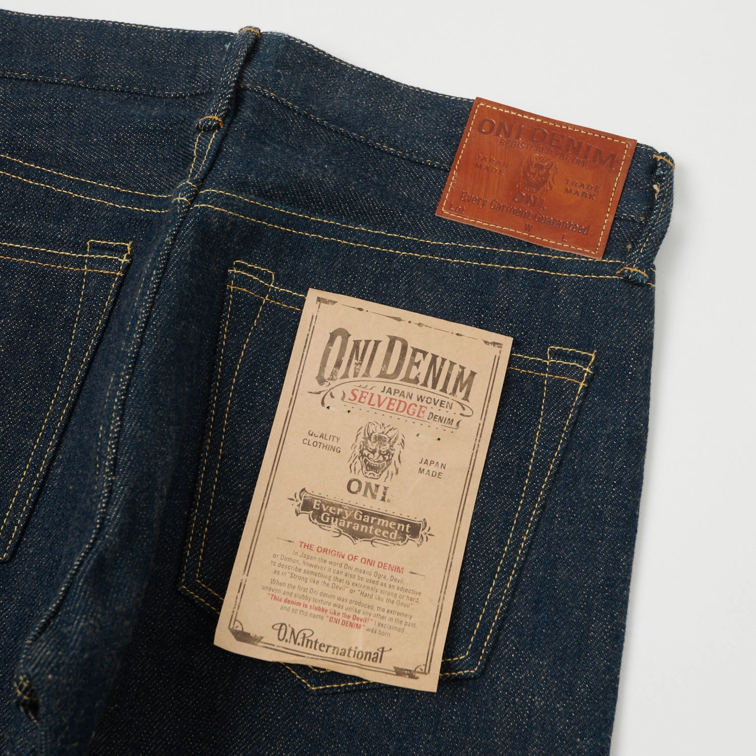 ONI Denim 506ZR 20oz 'Secret Denim' Slim Tapered Jean - Raw Athlete Fit Elegant Chill Outfit Relaxed Style Earthy