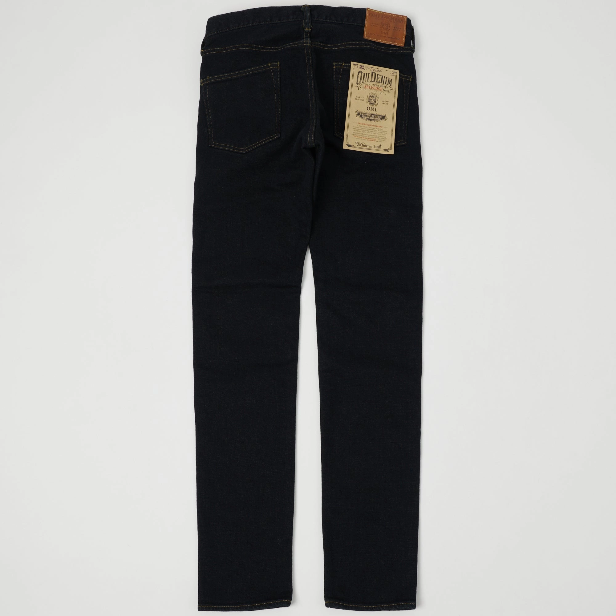 ONI Denim 122S-GR Slim Tapered Jean - Green Overdye One Wash Contemporary Vibe Minimal Fashion