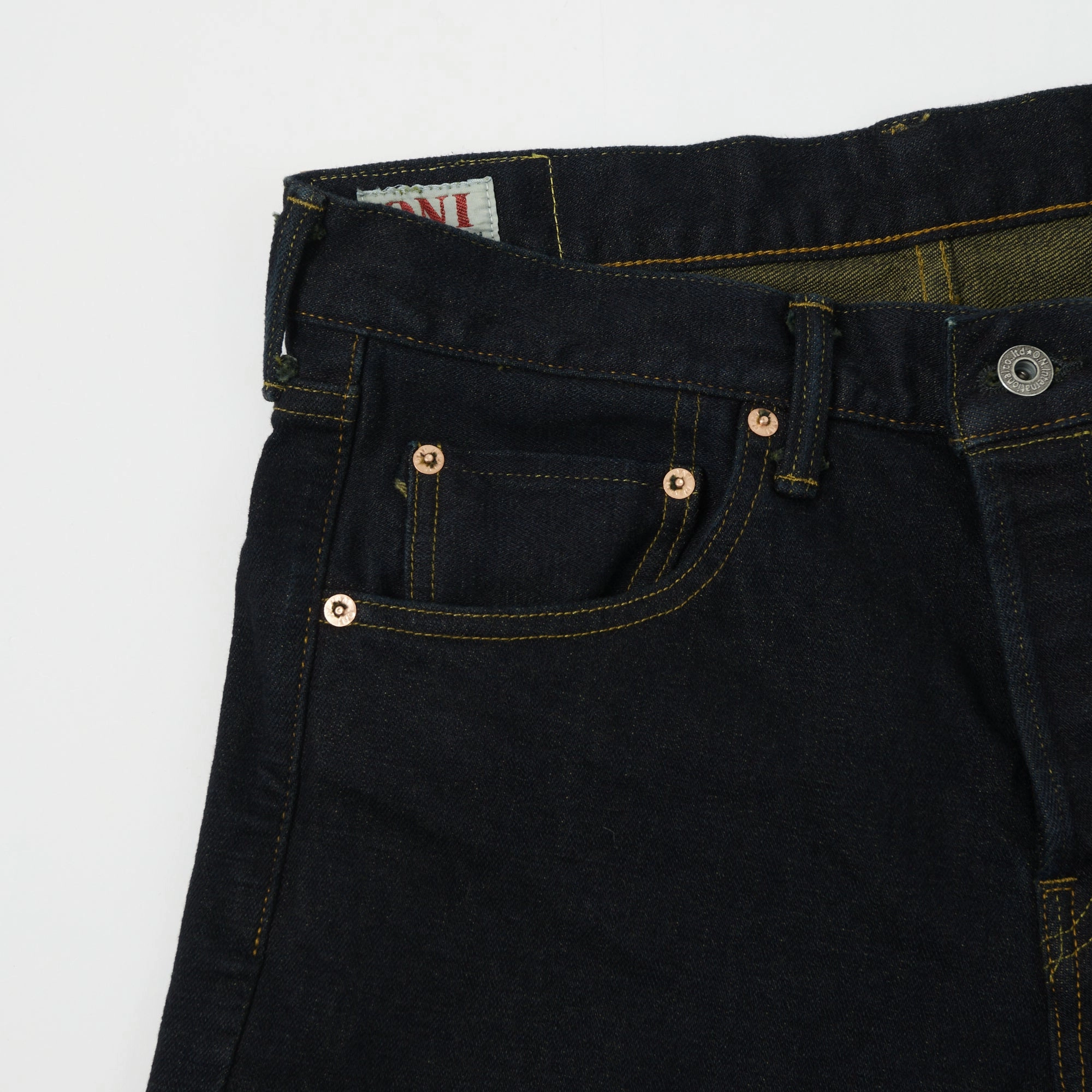 ONI Denim 122S-GR Slim Tapered Jean - Green Overdye One Wash Perfectly Fitted Durable Build