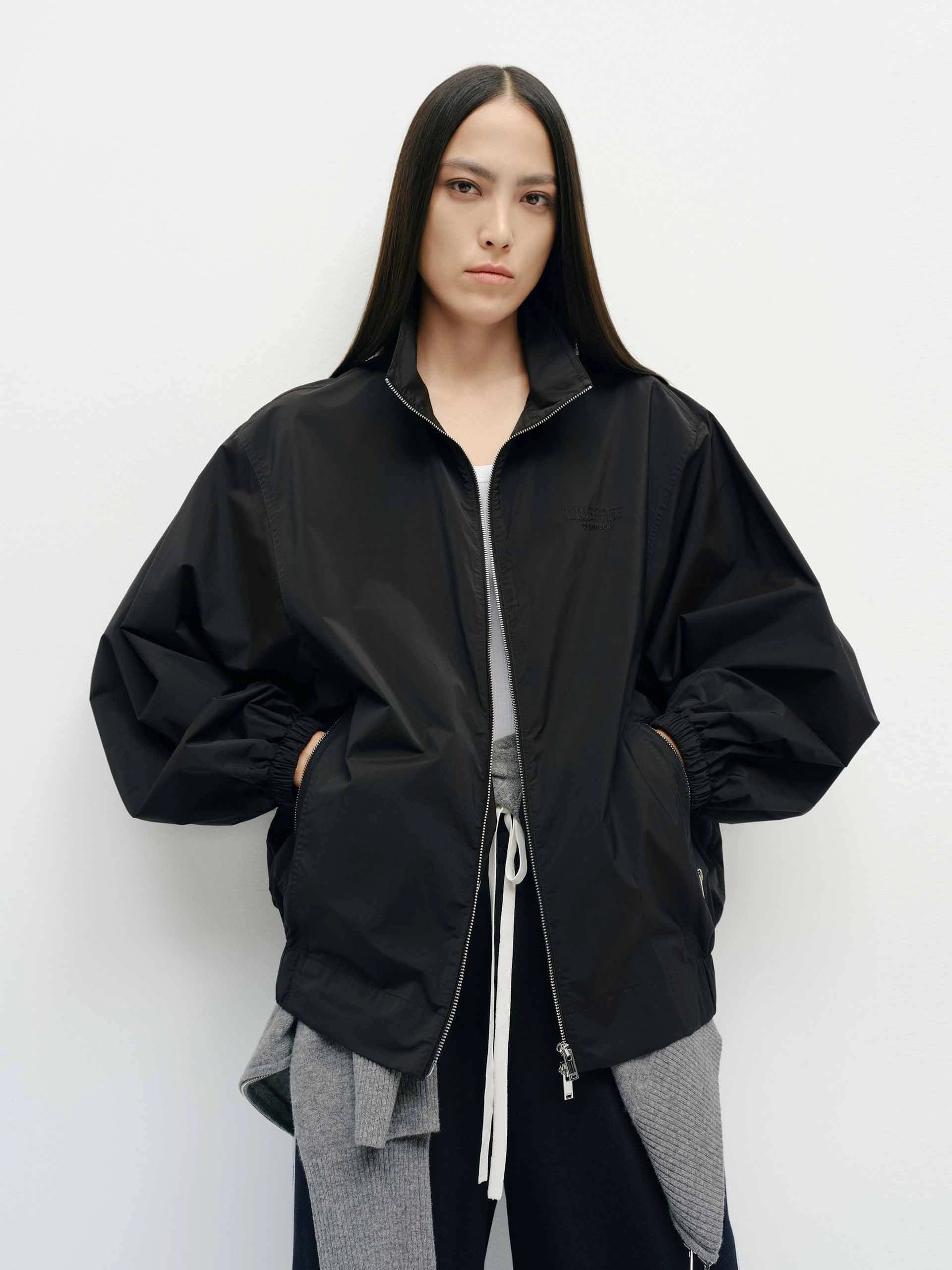 Volume Sleeve Zipper Coat City Commuter