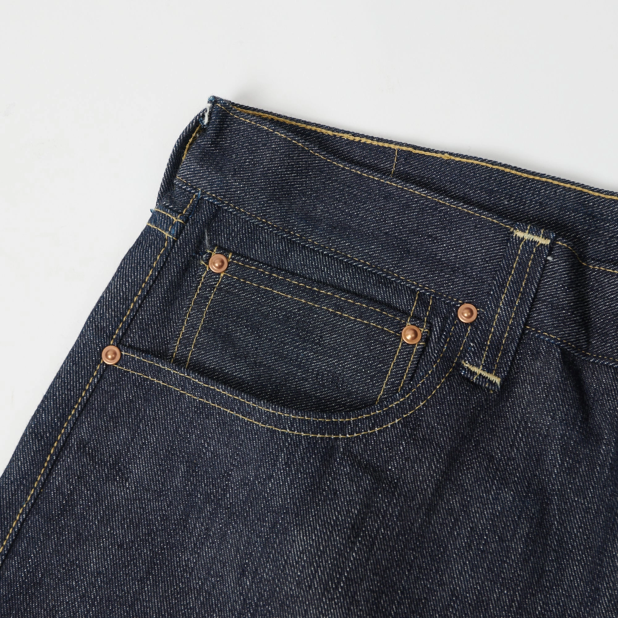 Warehouse & Co 1939S 'Montgomery Ward' Regular Straight Jean - Raw Classic Wear Textured Simple Wear