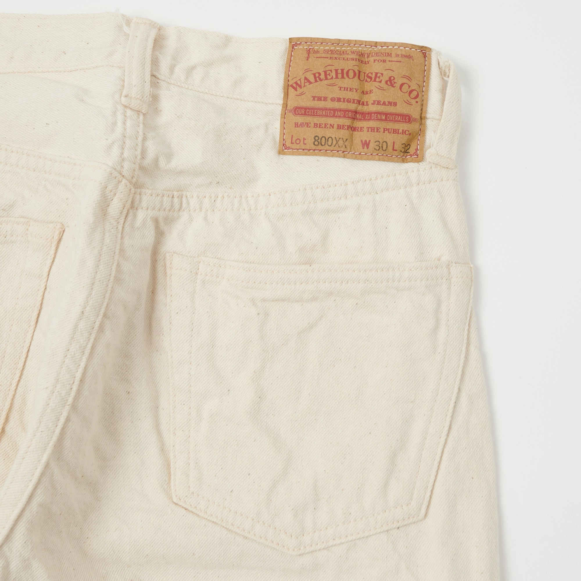 Warehouse & Co 800XX Regular Straight Jean - Ecru One Wash Easy Pairing