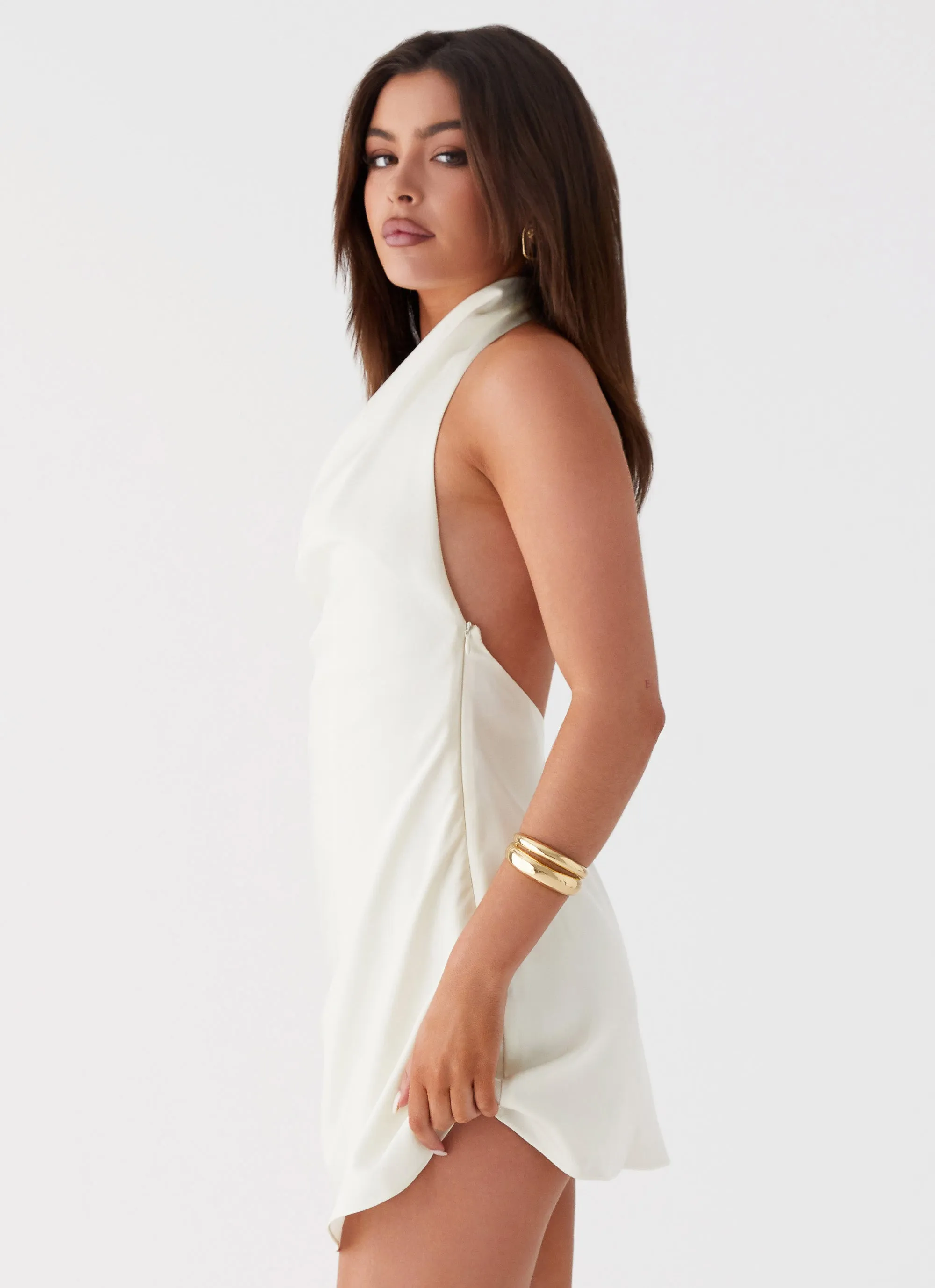 Sonelle Mini Dress - Ivory Blush Shade