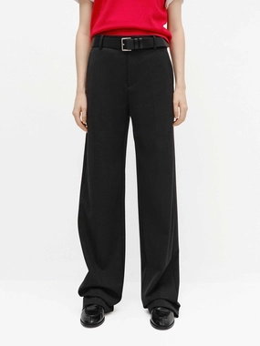 Casual Chic Look Mid Waist Relaxed Pants