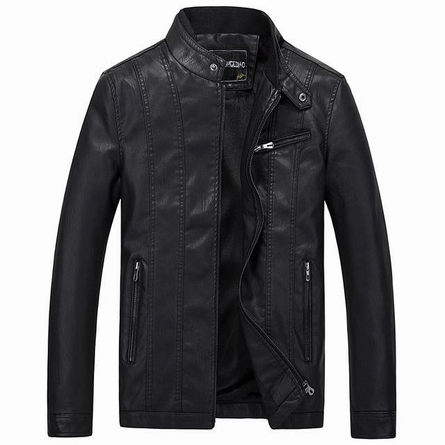Everyday Coverage fall season West Louis? Biker Style Slim Fit PU Leather Jacket