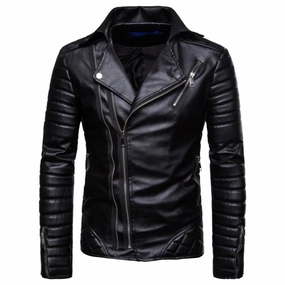 West Louis? Classic Motorcycle Leather Jacket Smart Layer