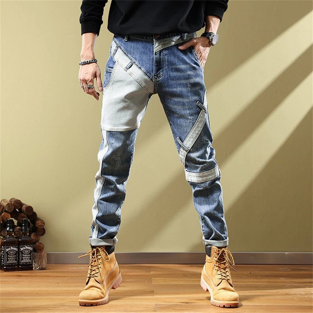 Quick Matchup Seasonless wear West Louis? Fashion Pockets Desinger Streetwear Relaxed Jeans