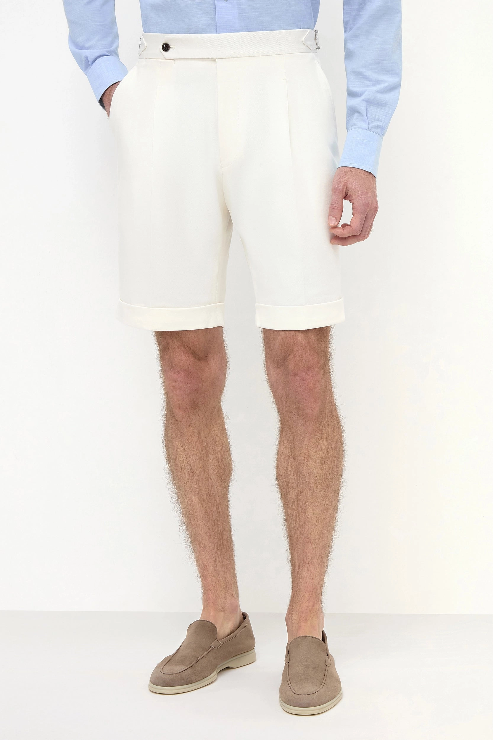 White cotton shorts - Made in Italy Fresh Look Hot Weather