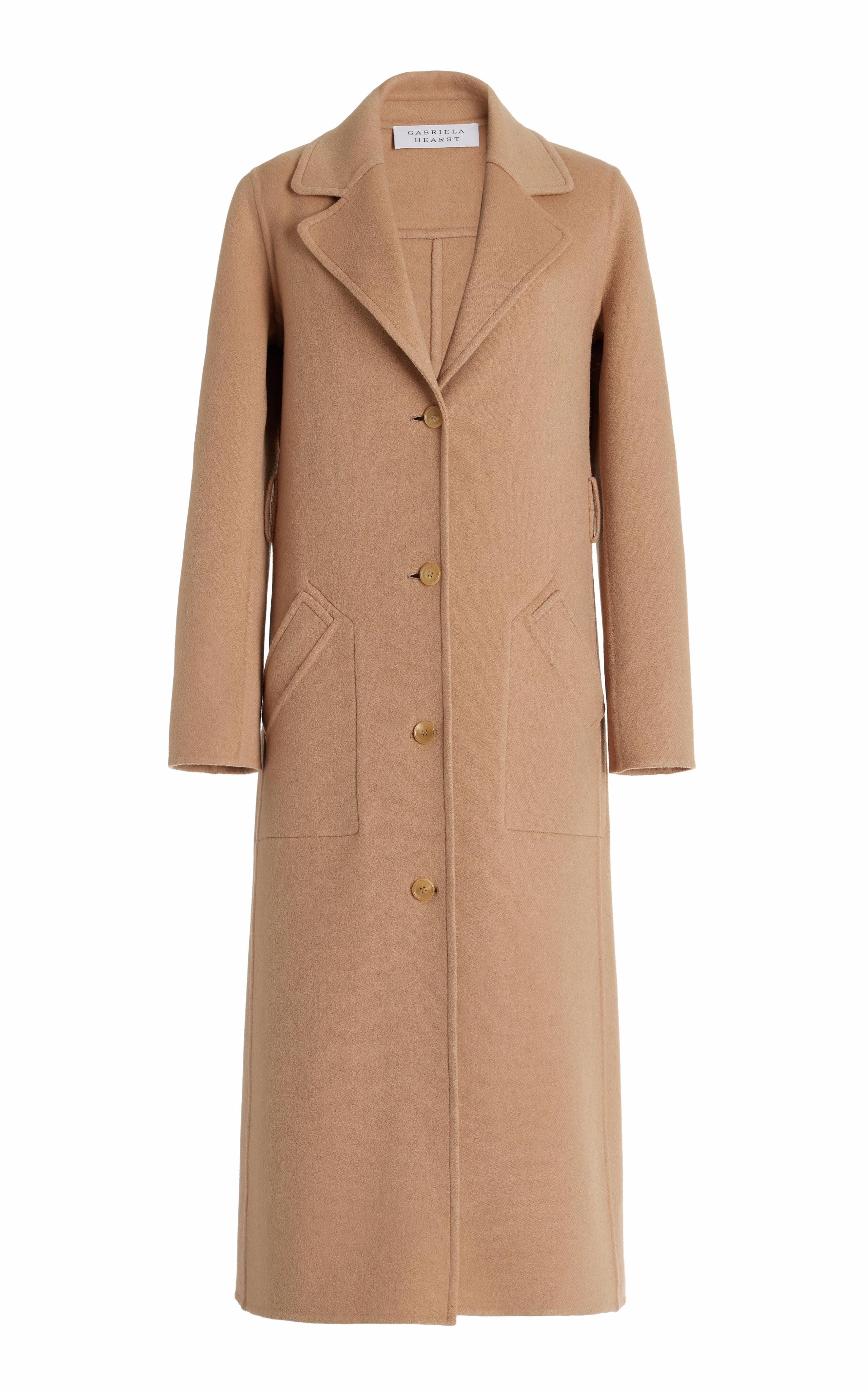 Smart Weather Style William Coat in Camel Double-Face Recycled Cashmere