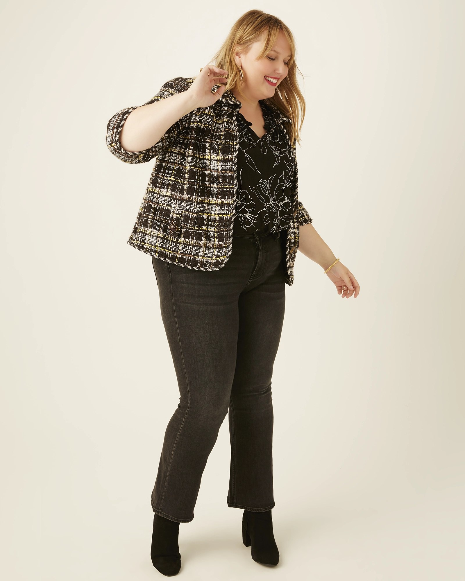 Willow Mid Rise Bootcut Jeans | Black Comfort Wear Style Friendly