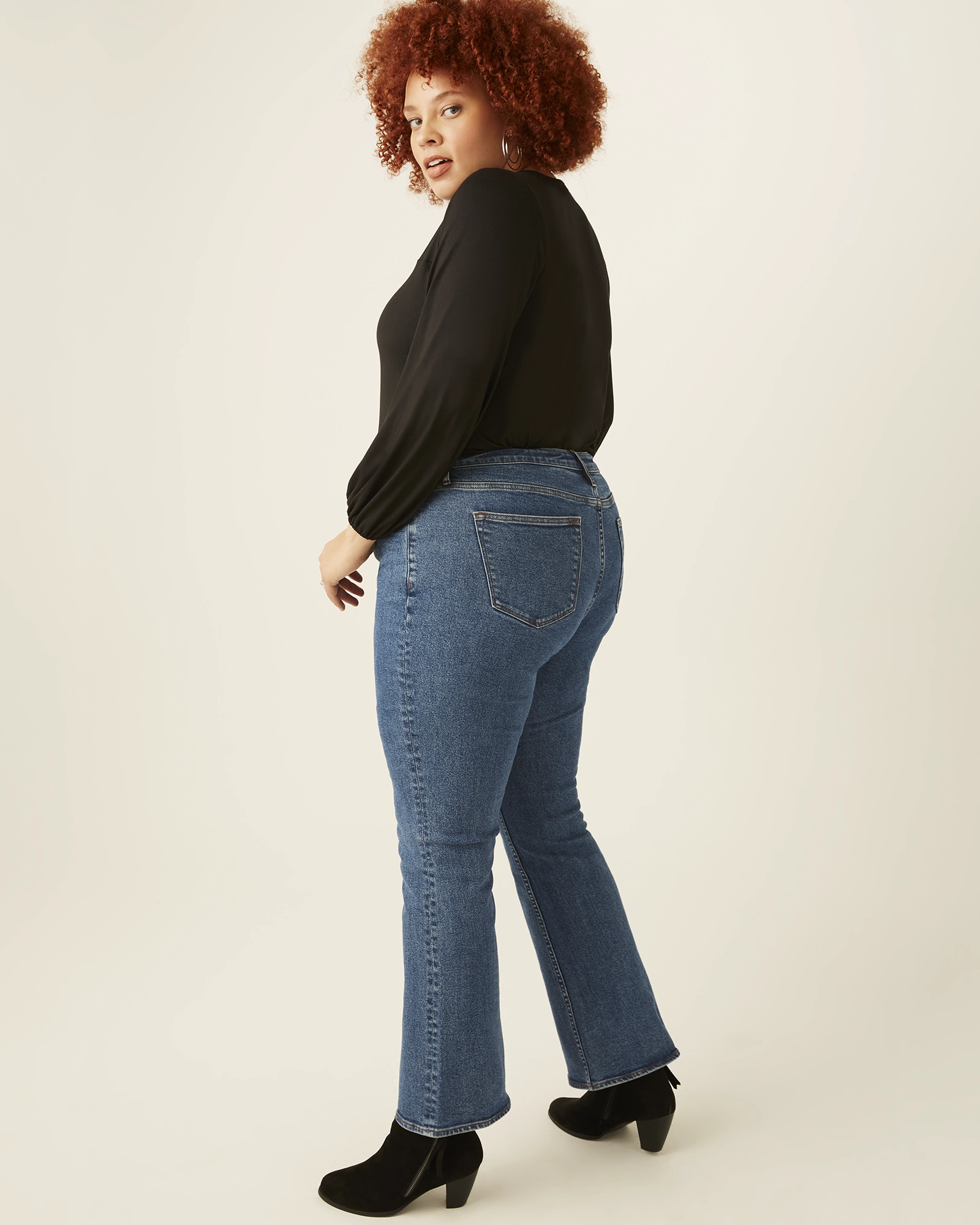 Willow Mid Rise Bootcut Jeans | Medium Wash Water Efficient Wash Process