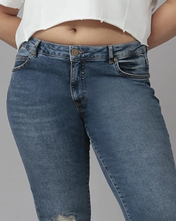 Women's BRADLY-DIS Mid Rise Flare Jeans | Dim Sky Chill Outfit Streetwear Fan Holiday Vibes